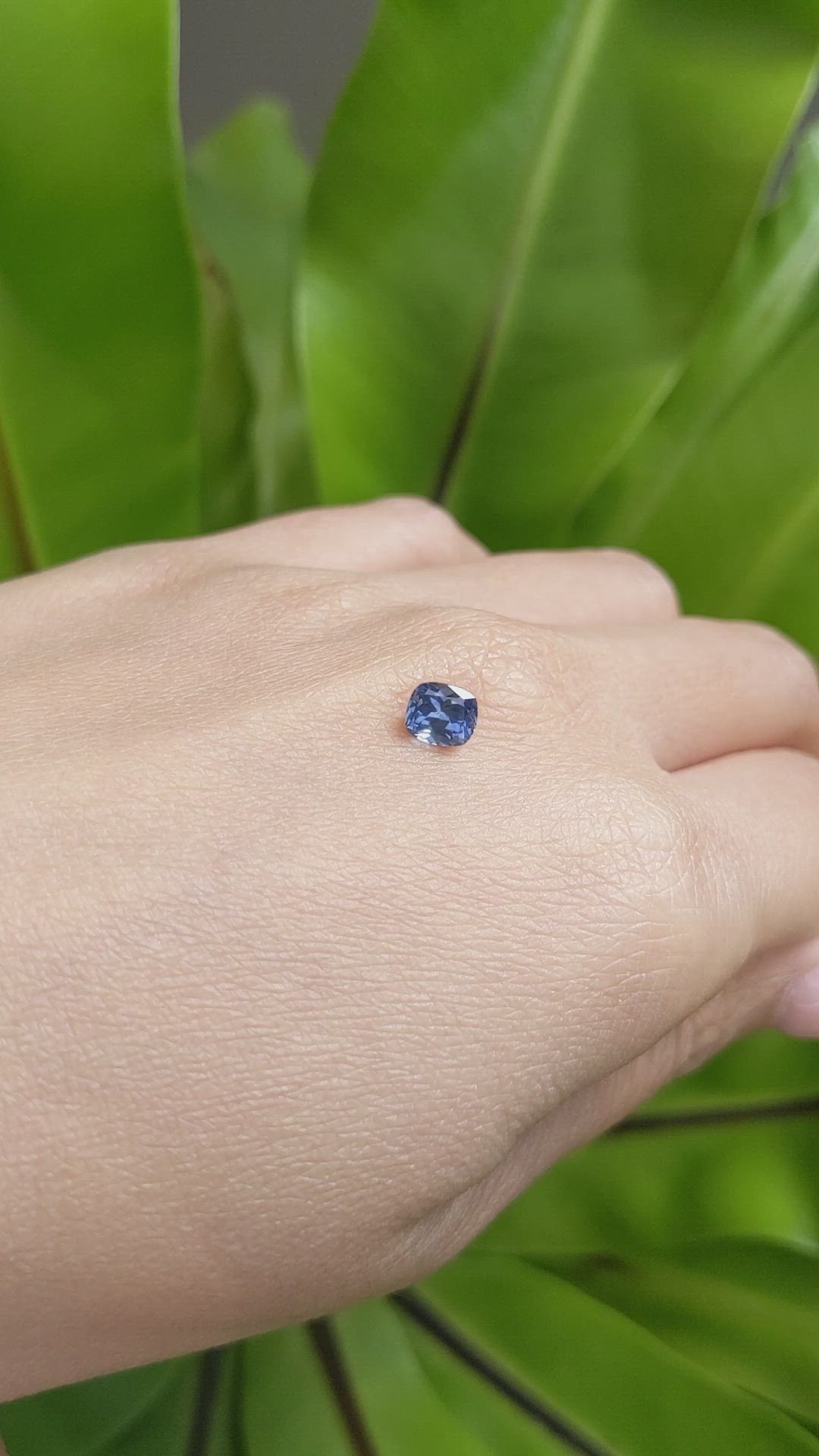 1.03 Ct. Blue Sapphire from Montana Size Video