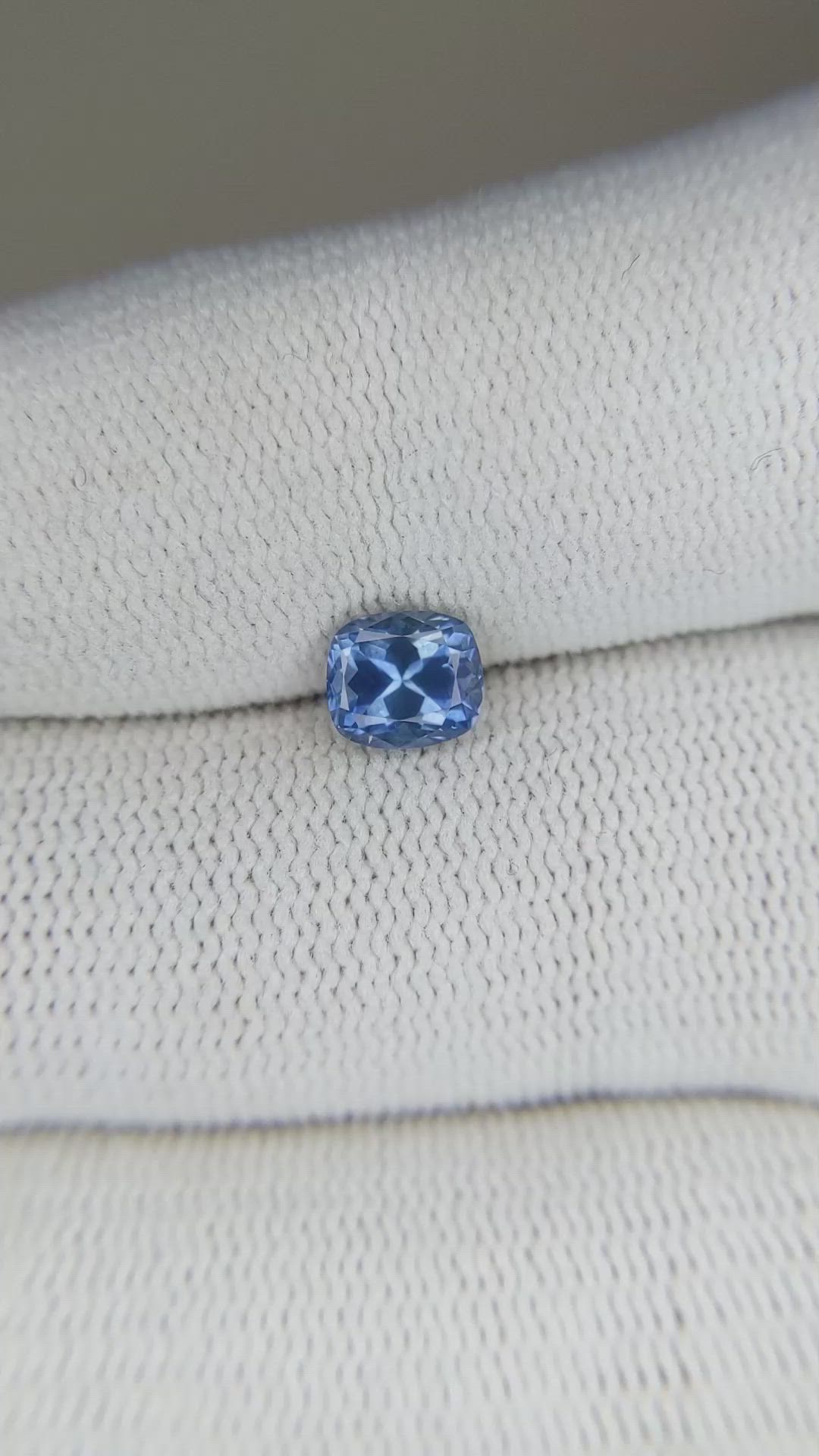 1.03 Ct. Blue Sapphire from Montana Size Video