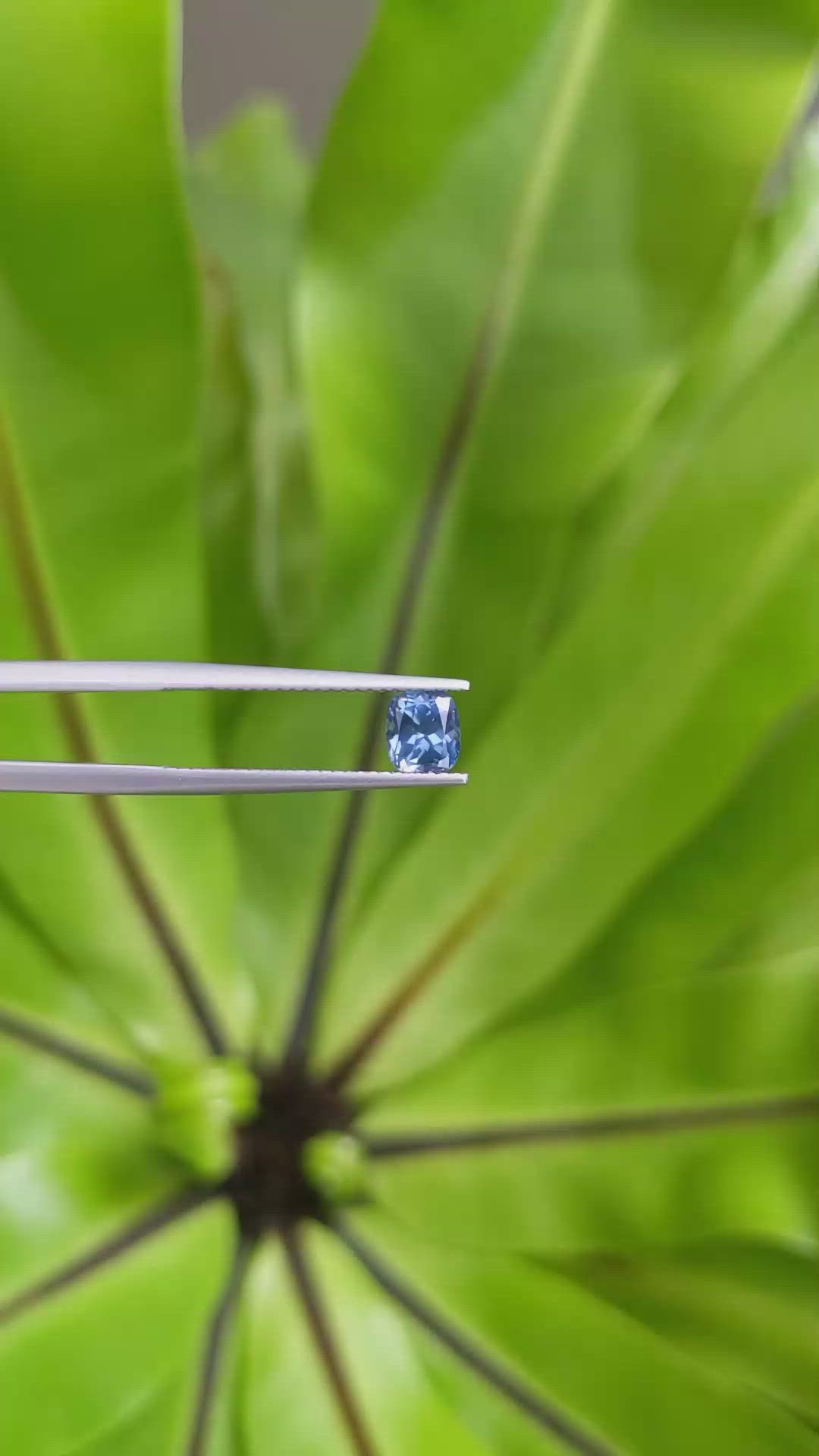 1.03 Ct. Blue Sapphire from Montana Size Video