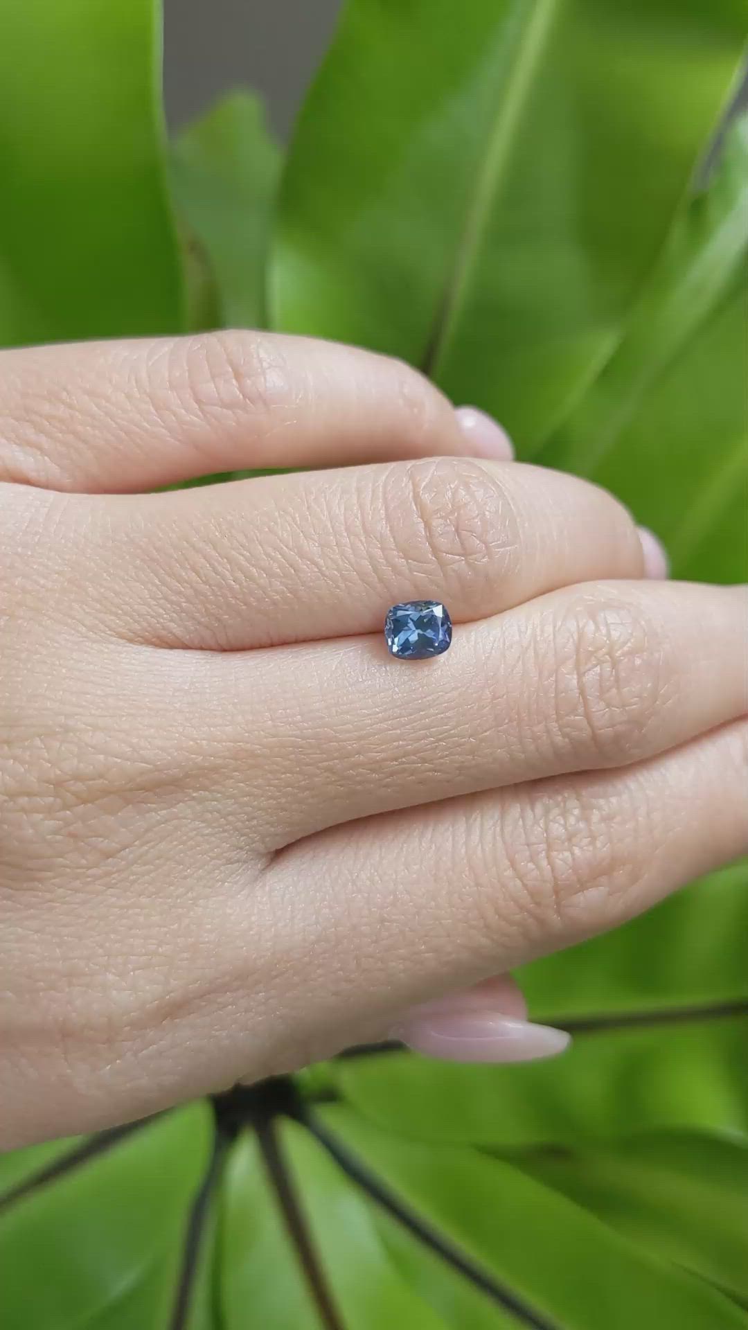 1.03 Ct. Blue Sapphire from Montana Size Video
