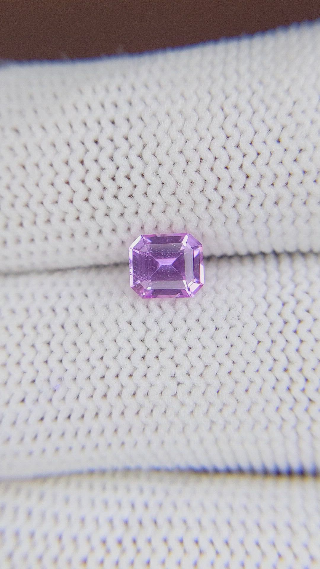 0.98 Ct. Purple Sapphire from Africa Size Video