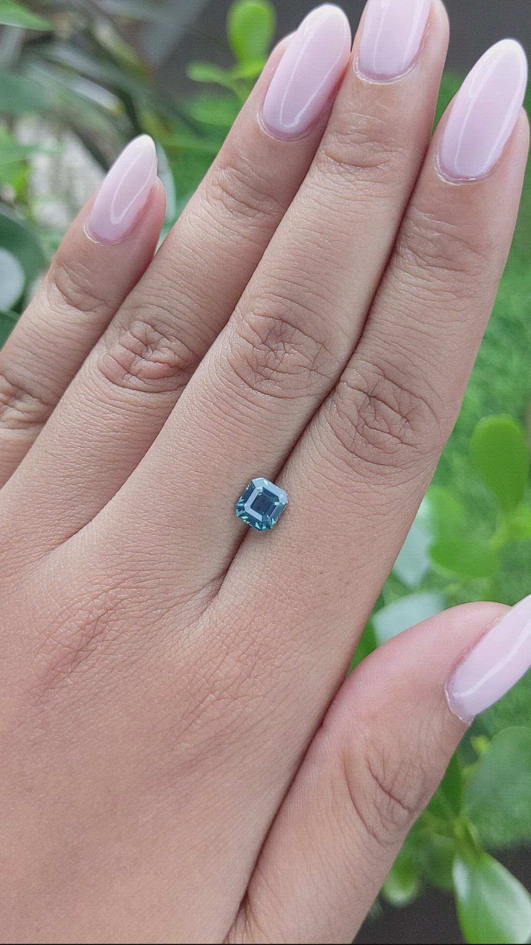 1.10 Ct. Bluish Green Sapphire from Africa Size Video