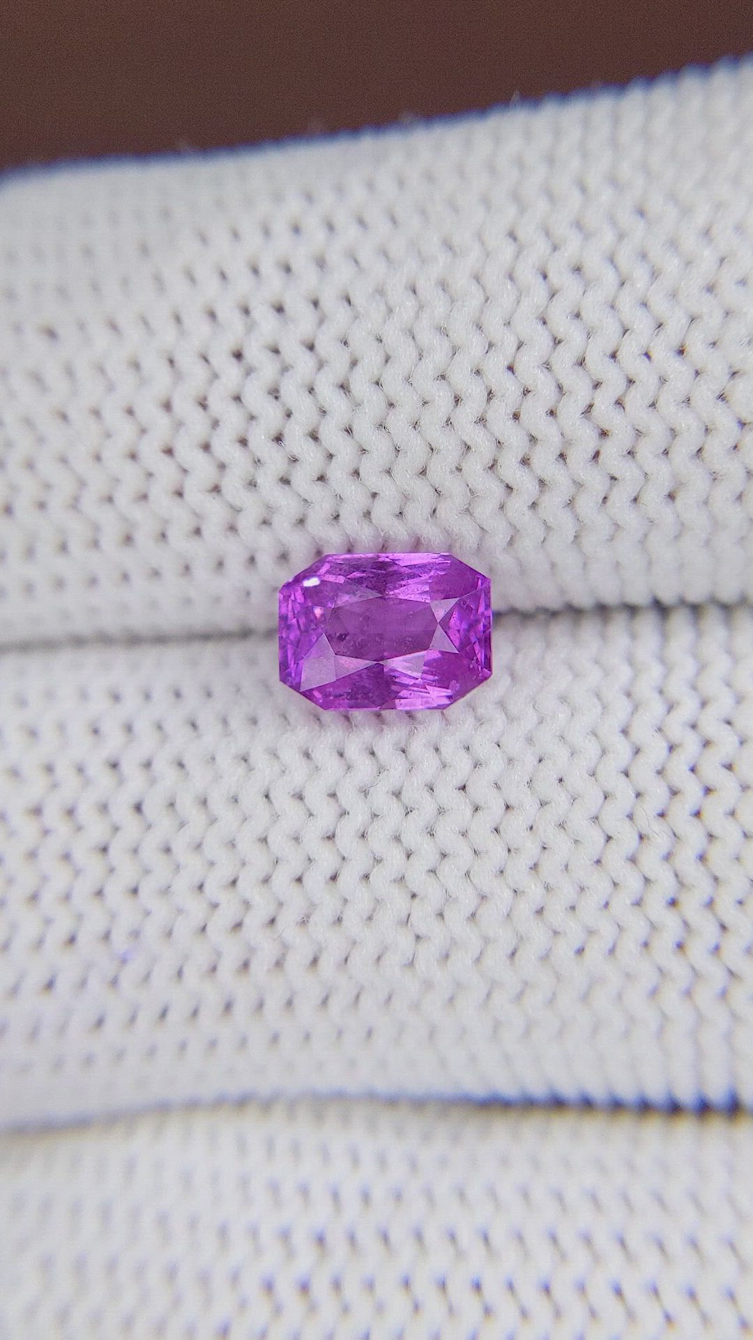 1.54 Ct. Purple Sapphire from Africa Size Video