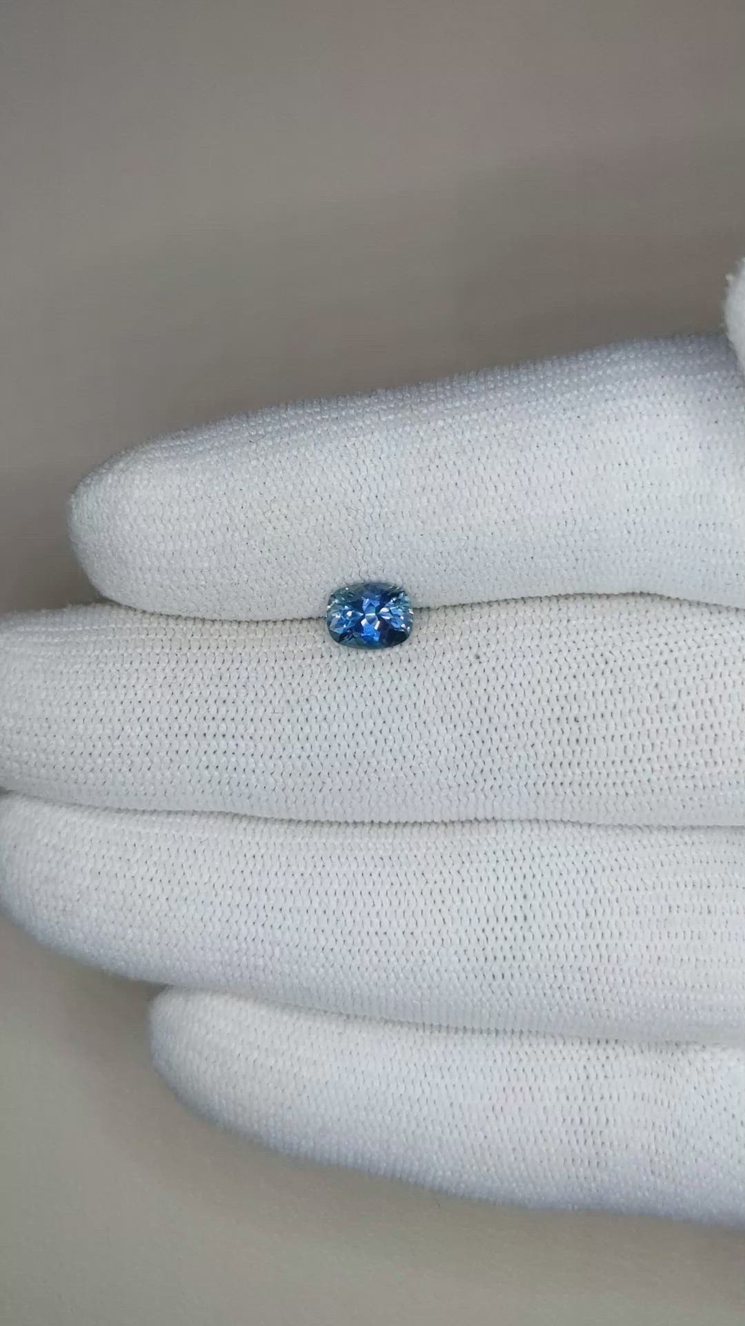 1.05 Ct. Blue Sapphire from Montana Size Video