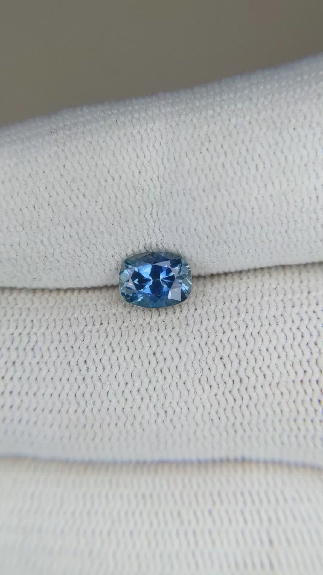 1.05 Ct. Blue Sapphire from Montana Size Video