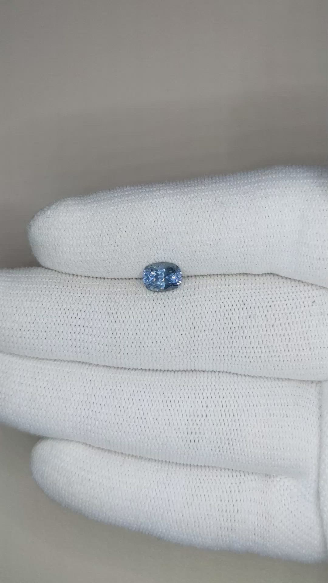 1.10 Ct. Blue Sapphire from Montana Size Video
