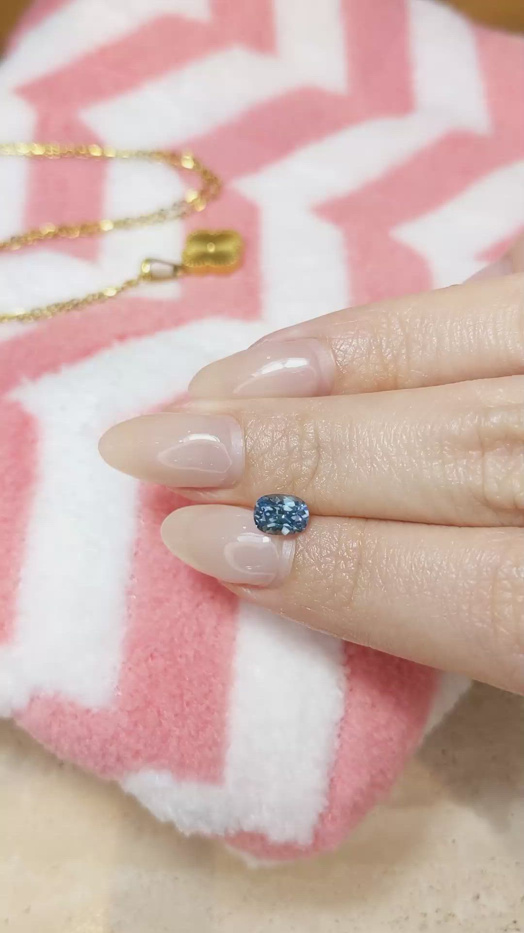 1.10 Ct. Blue Sapphire from Montana Size Video