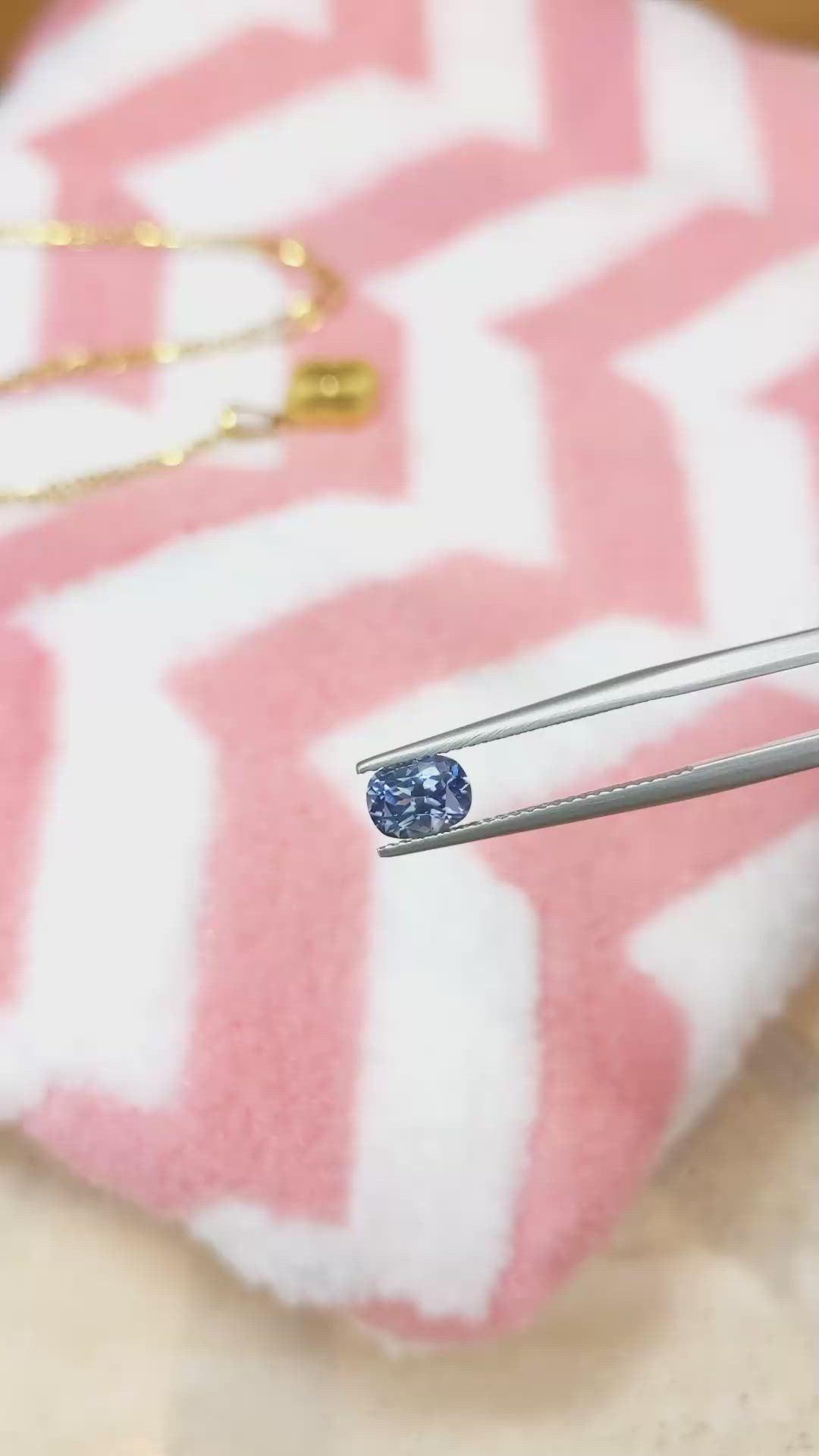 1.10 Ct. Blue Sapphire from Montana Size Video