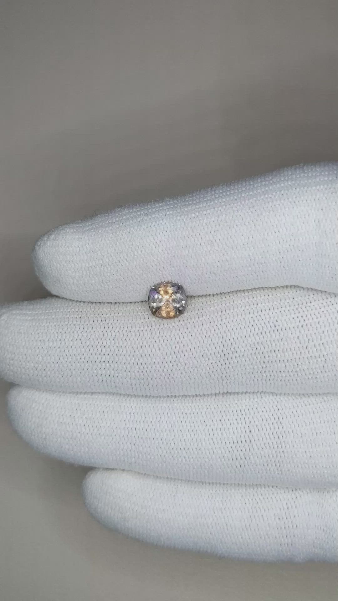 1.15 Ct. Bi Color Sapphire from Montana Size Video