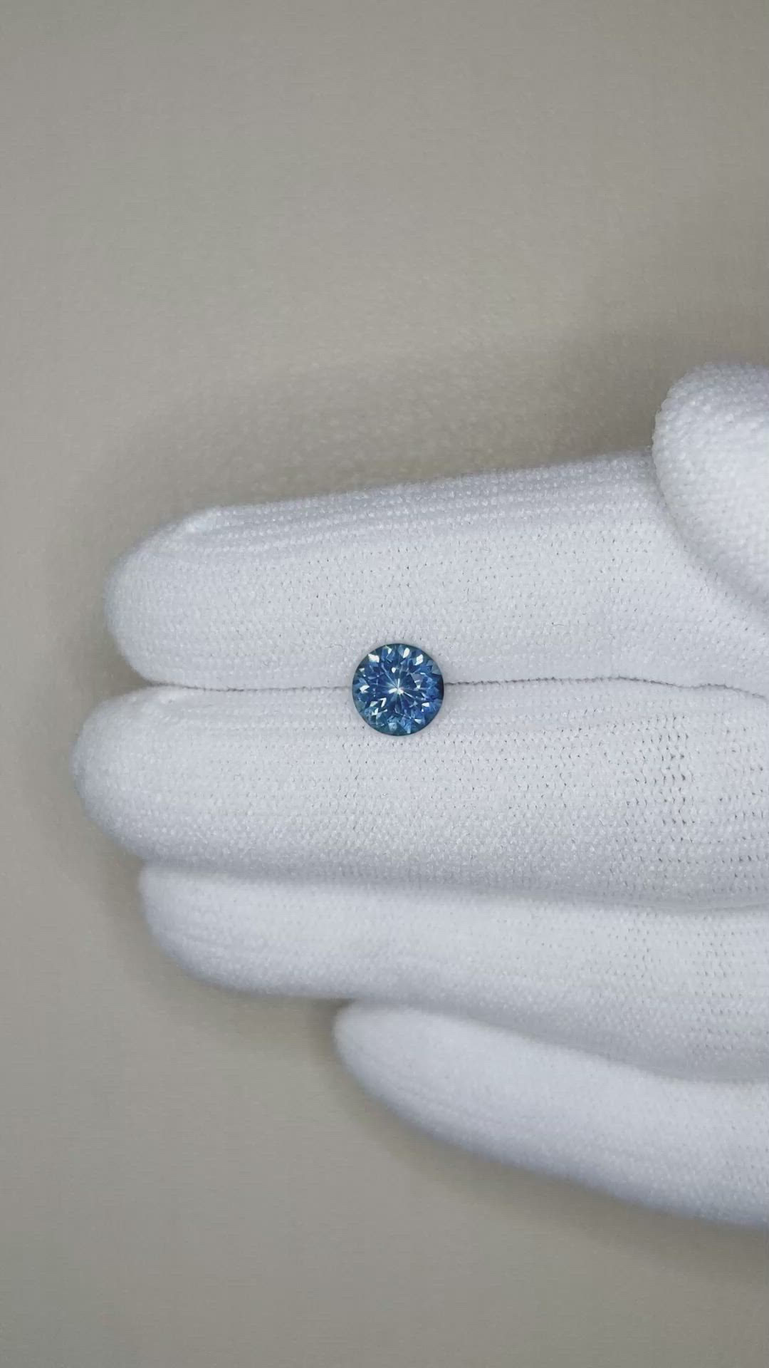 1.18 Ct. Blue Sapphire from Montana Size Video