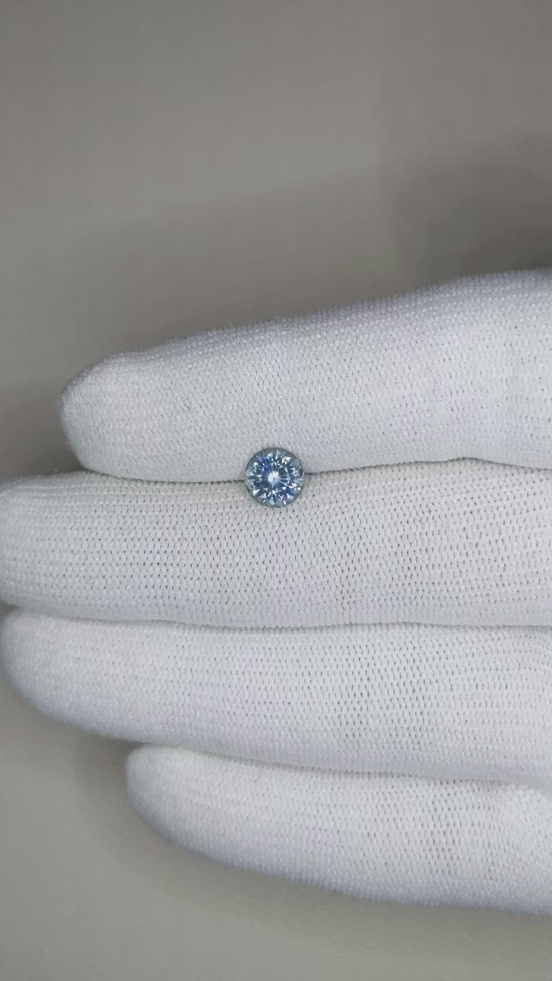 1.16 Ct. Greenish Blue Sapphire from Montana Size Video