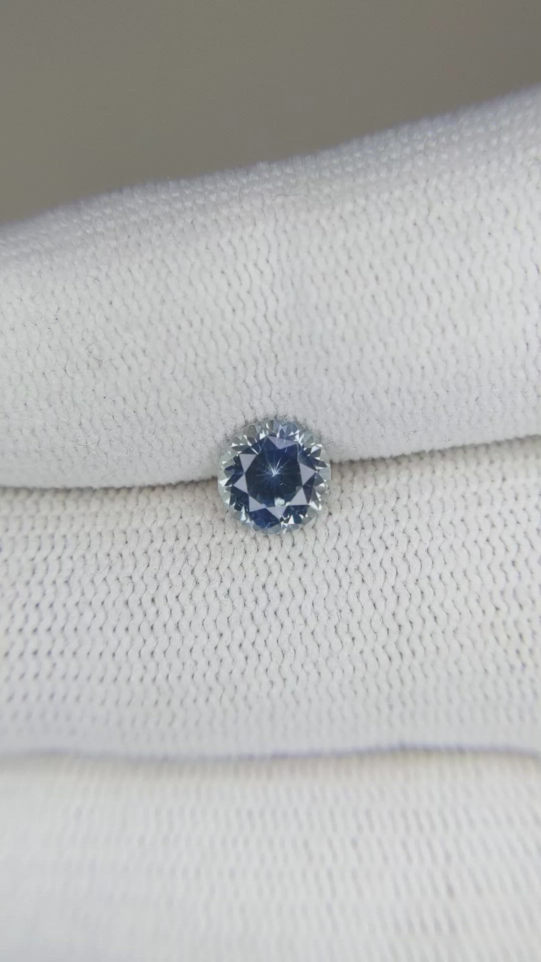 1.16 Ct. Greenish Blue Sapphire from Montana Size Video