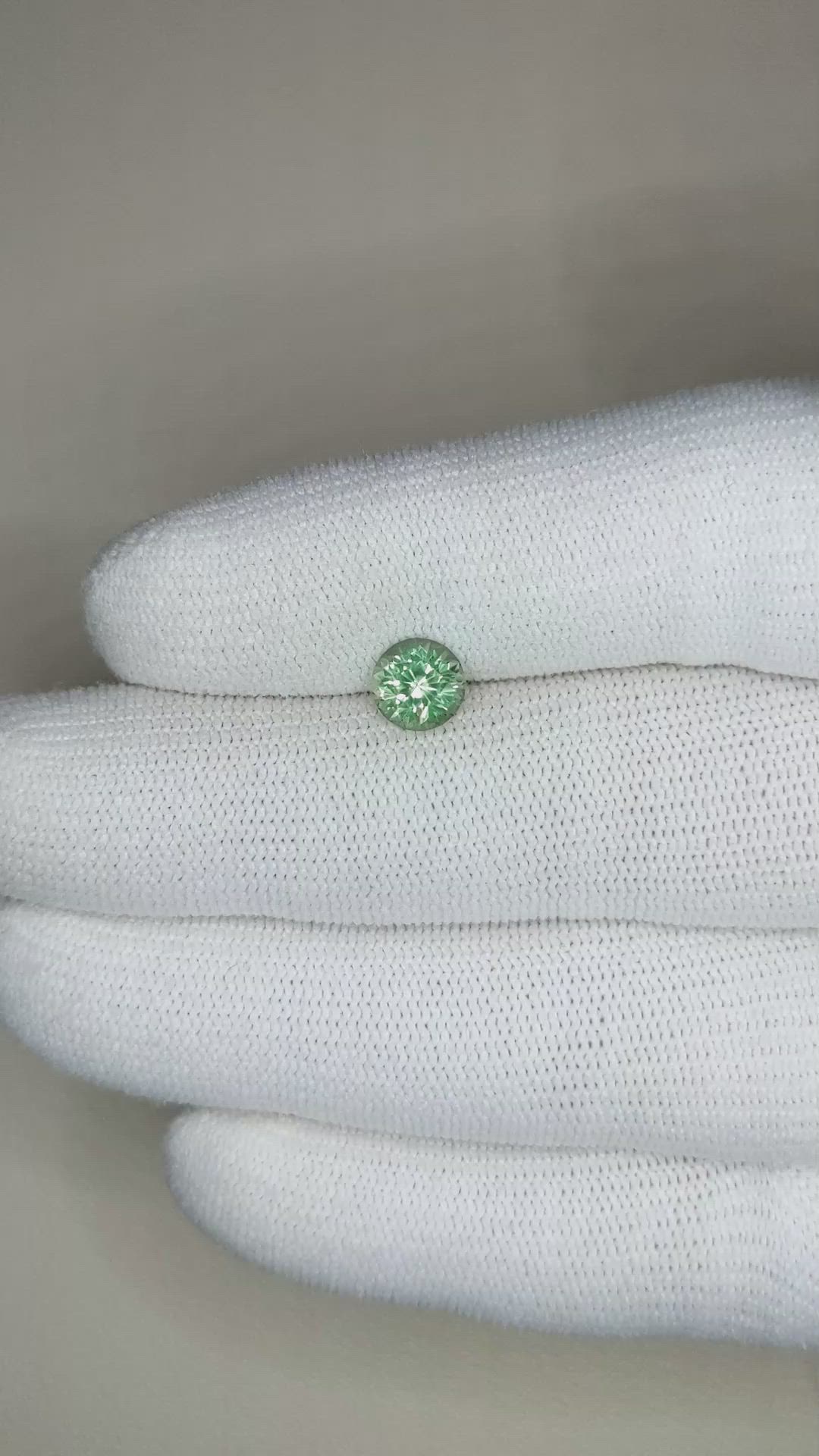 1.20 Ct. Green Sapphire from Montana Size Video
