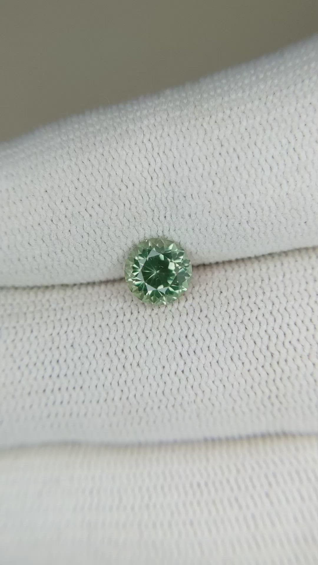 1.20 Ct. Green Sapphire from Montana Size Video