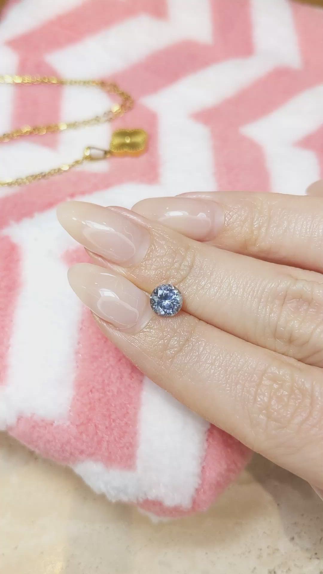 1.26 Ct. Blue Sapphire from Montana Size Video