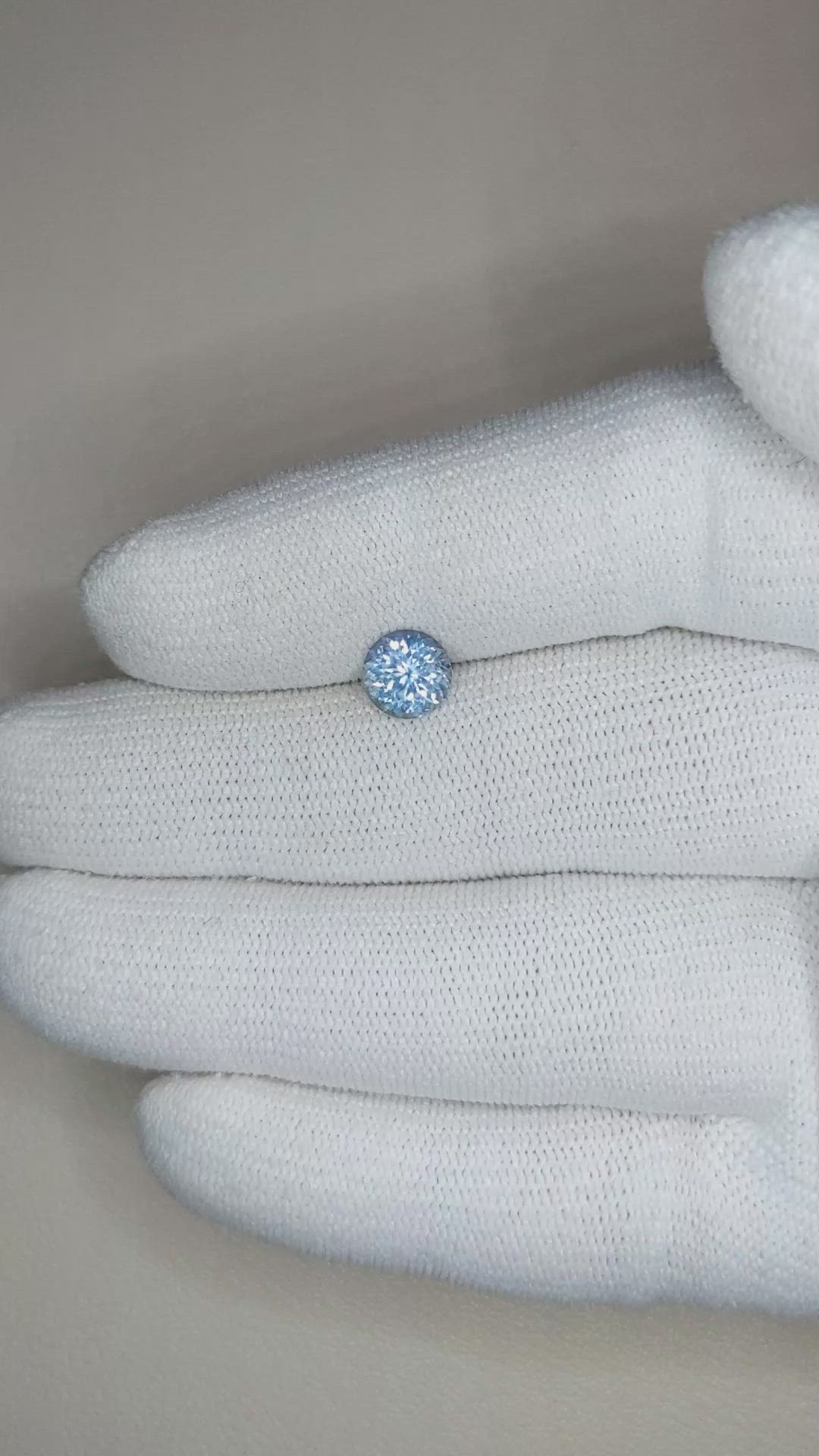 1.26 Ct. Blue Sapphire from Montana Size Video