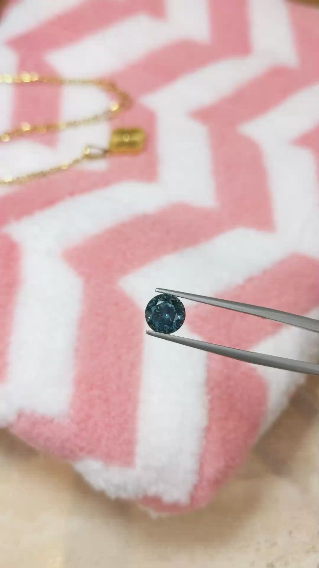 1.73 Ct. Bluish Green Sapphire from Montana Size Video