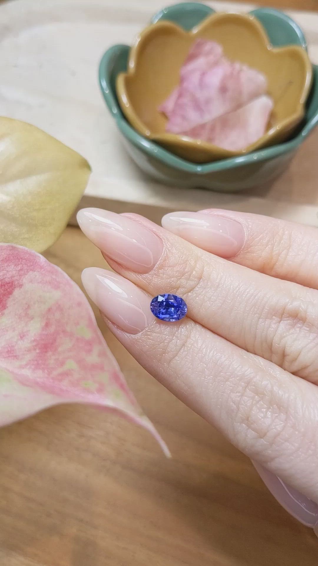 1.50 Ct. Blue Sapphire from Ceylon (Sri Lanka) Size Video