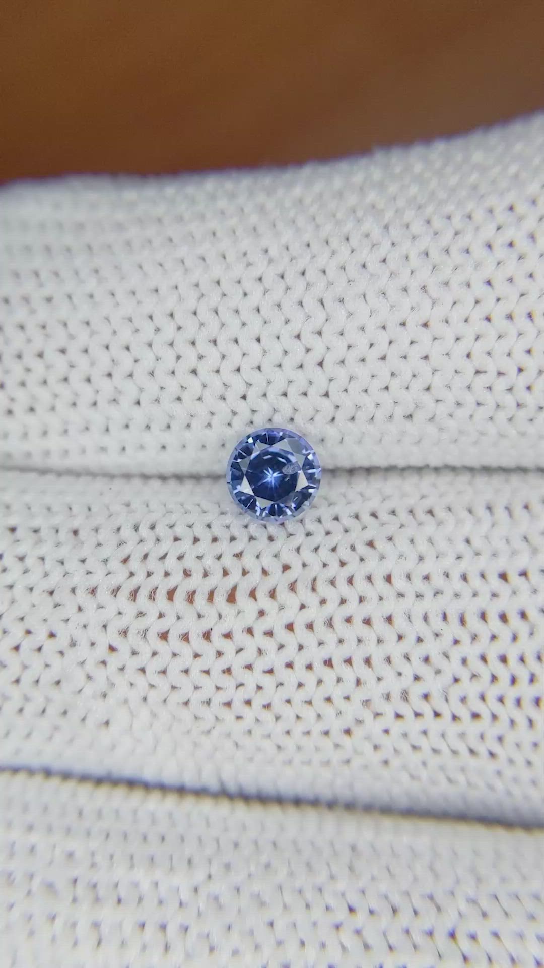 0.53 Ct. Blue Sapphire from Ceylon (Sri Lanka) Size Video