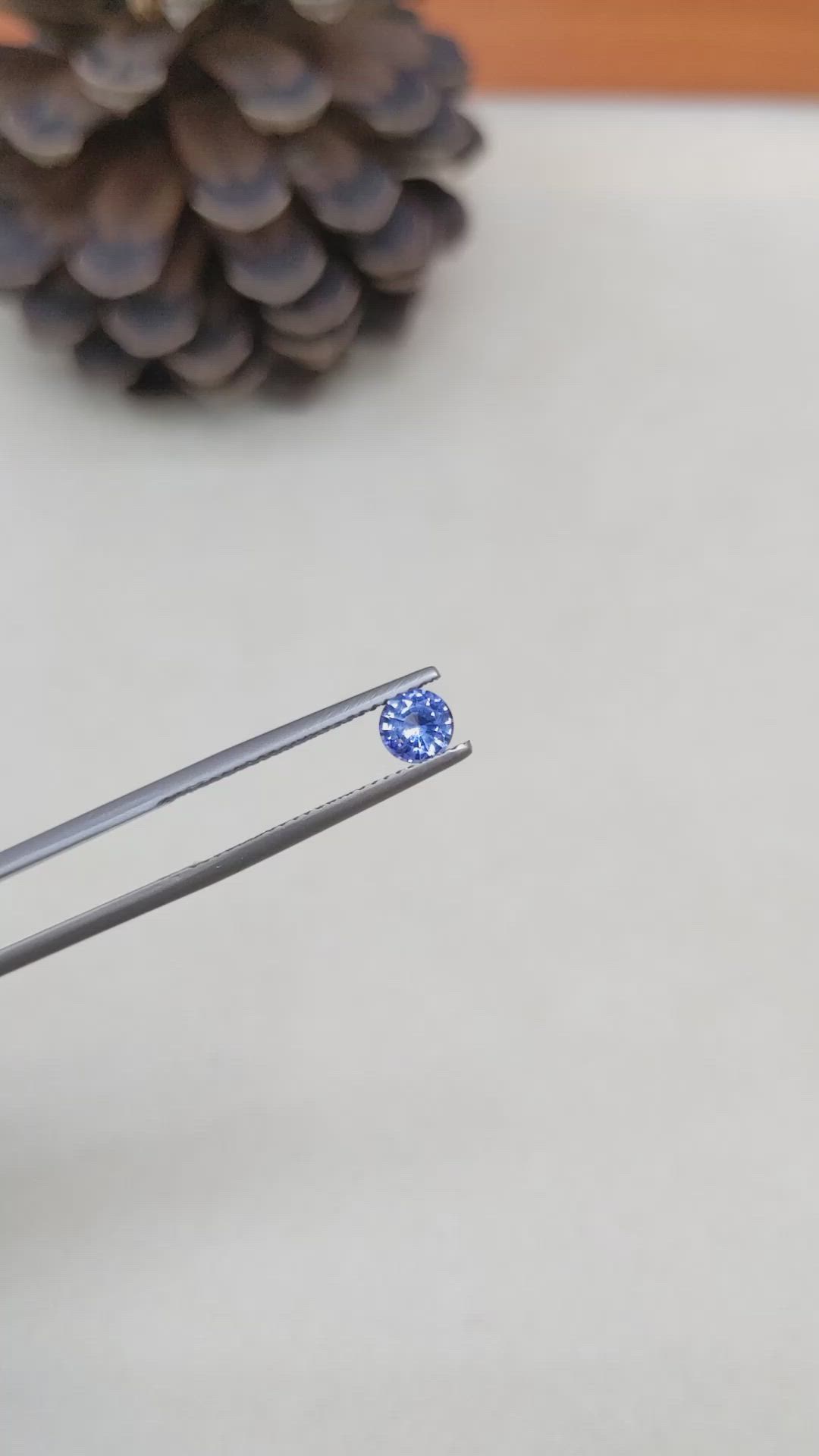 0.53 Ct. Blue Sapphire from Ceylon (Sri Lanka) Size Video