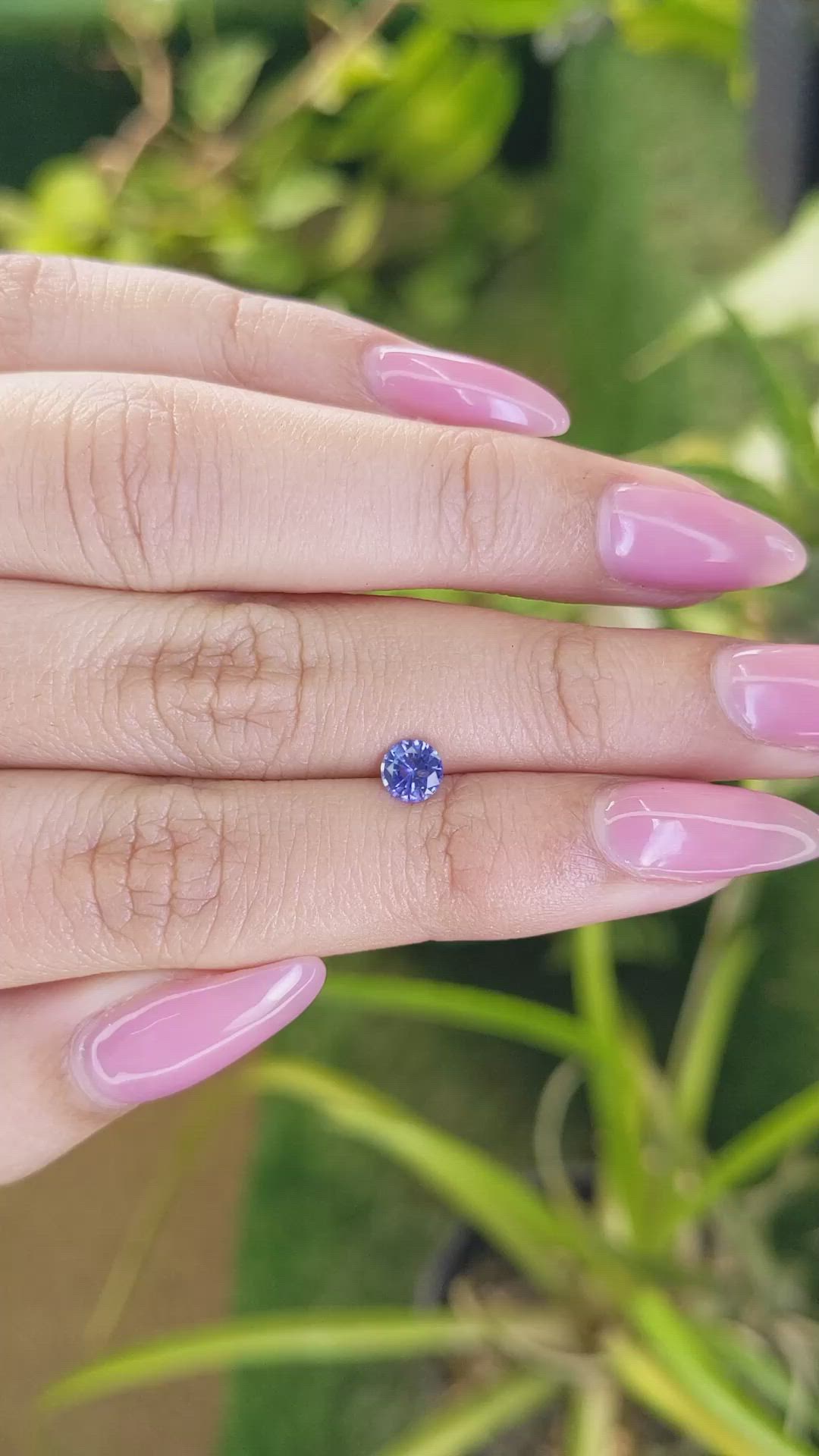 0.53 Ct. Blue Sapphire from Ceylon (Sri Lanka) Size Video