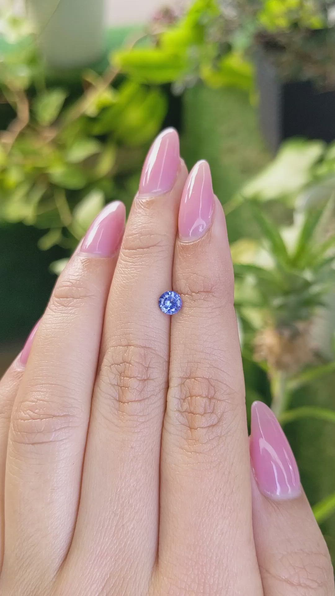 0.53 Ct. Blue Sapphire from Ceylon (Sri Lanka) Size Video