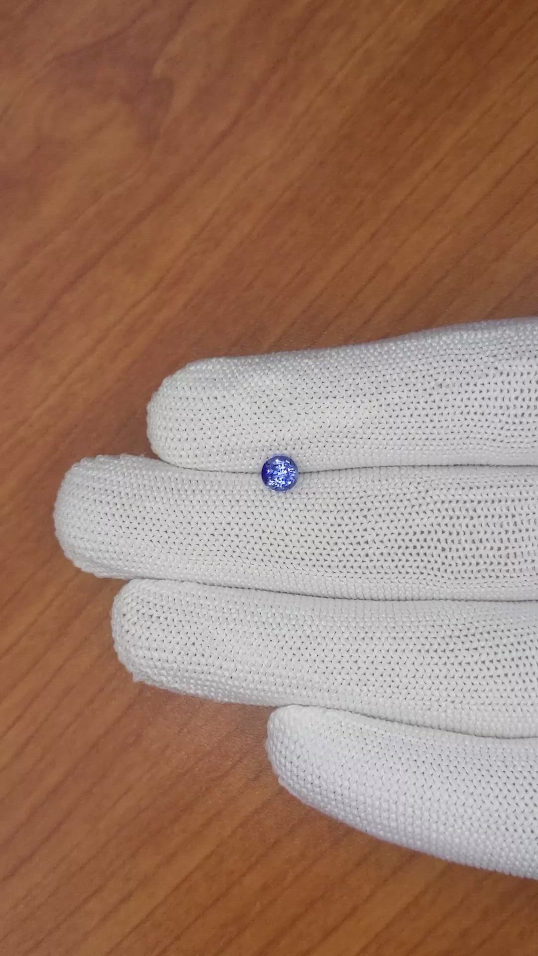 0.66 Ct. Blue Sapphire from Ceylon (Sri Lanka) Size Video