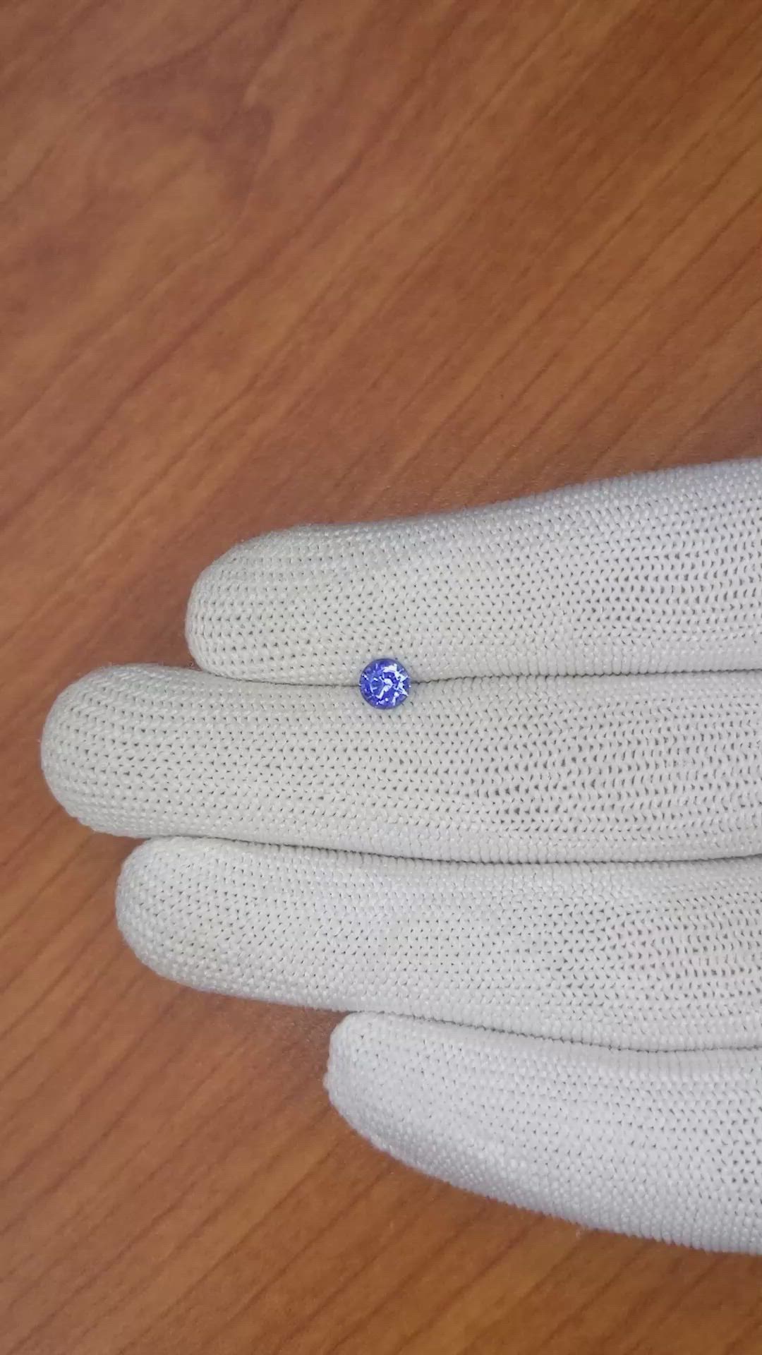 0.57 Ct. Blue Sapphire from Ceylon (Sri Lanka) Size Video