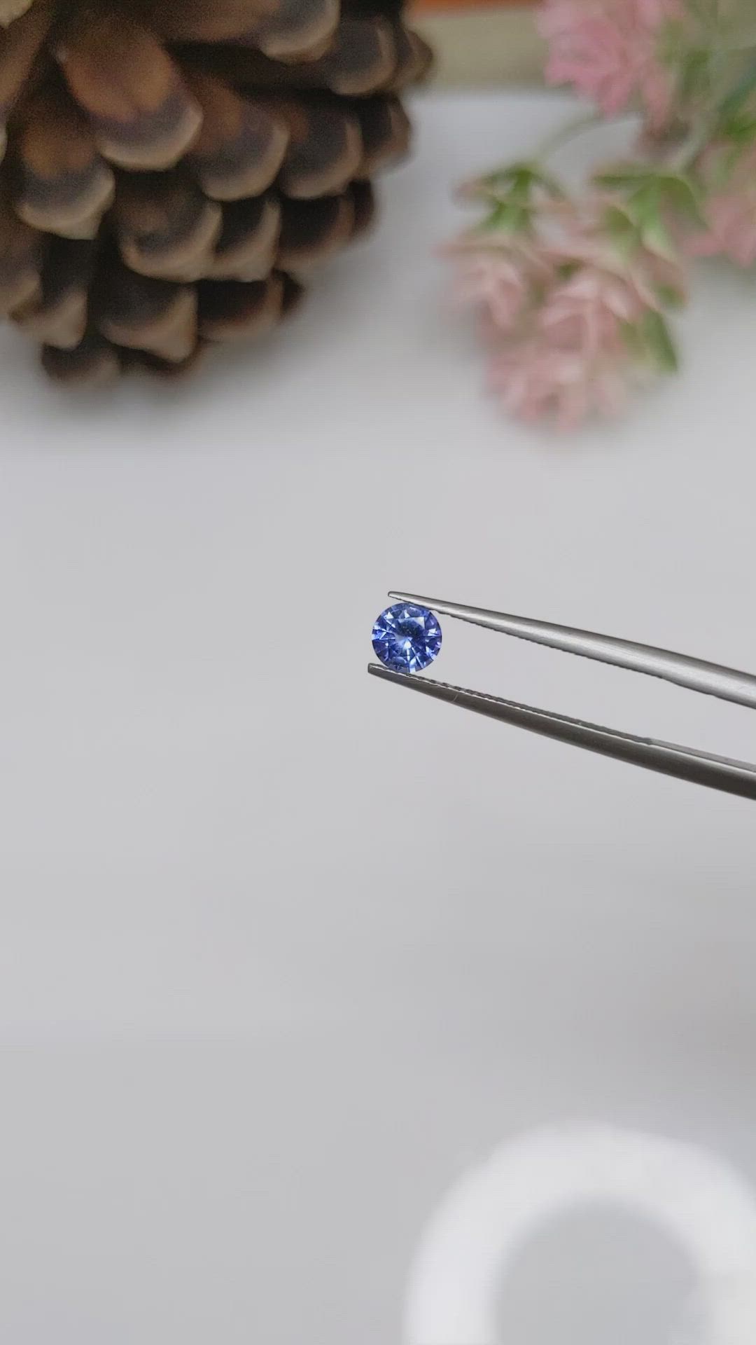 0.48 Ct. Blue Sapphire from Ceylon (Sri Lanka) Size Video