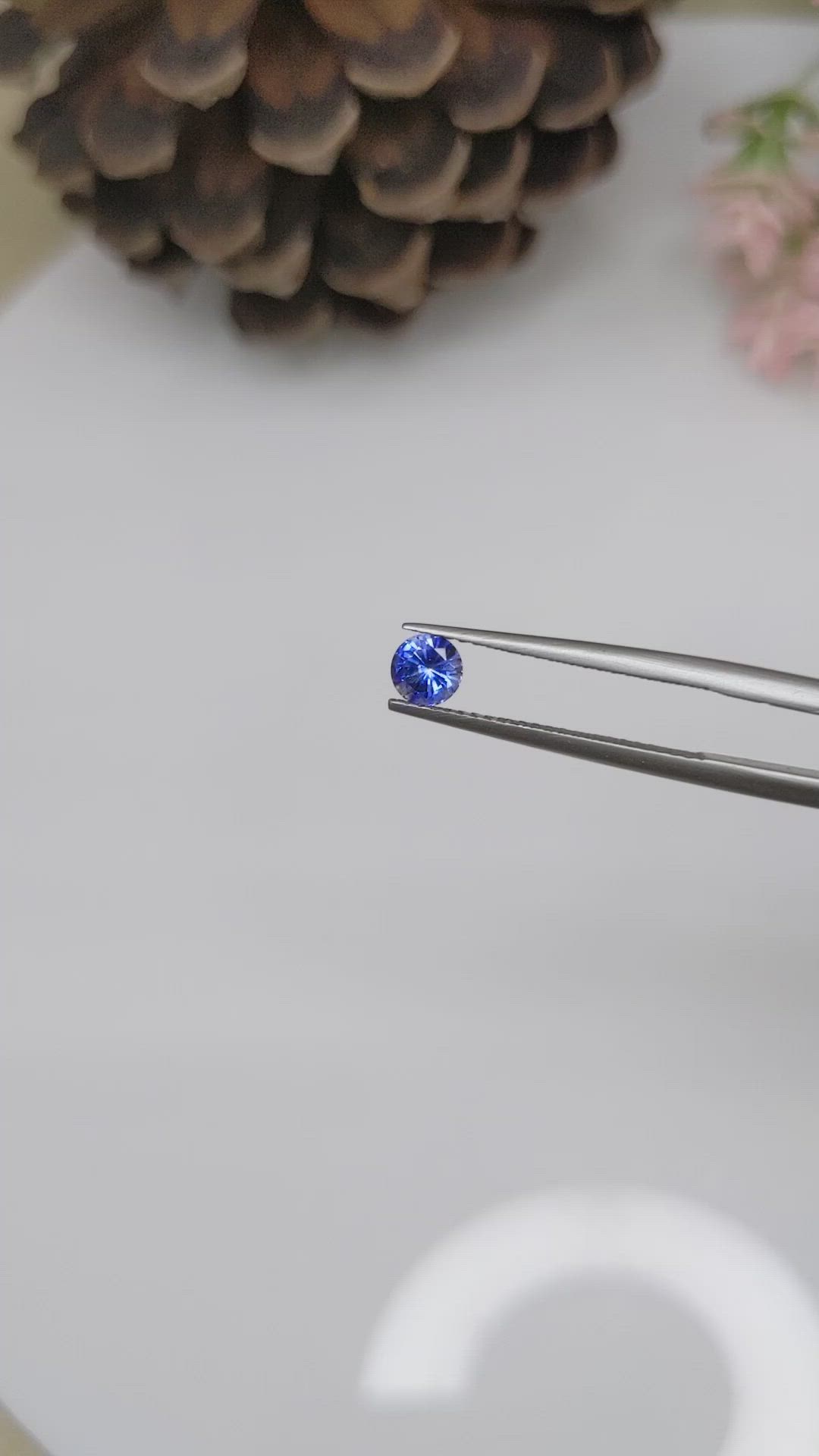 0.50 Ct. Blue Sapphire from Ceylon (Sri Lanka) Size Video