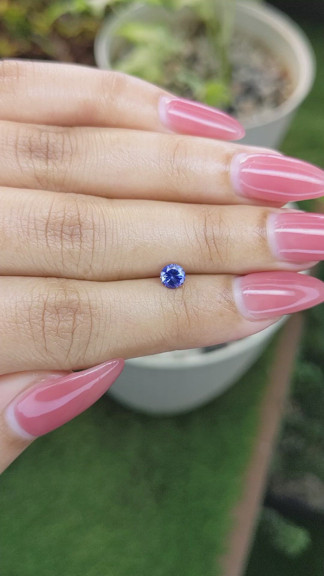 0.50 Ct. Blue Sapphire from Ceylon (Sri Lanka) Size Video