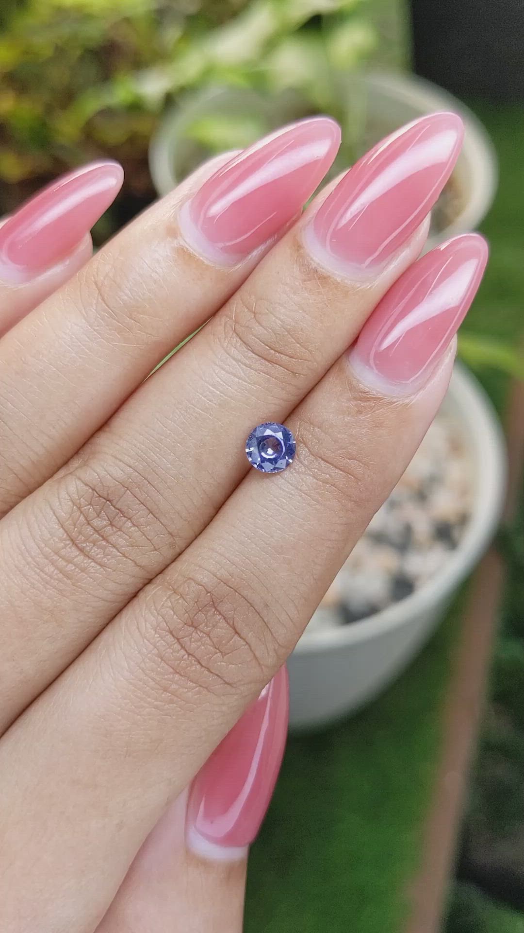 0.63 Ct. Blue Sapphire from Ceylon (Sri Lanka) Size Video