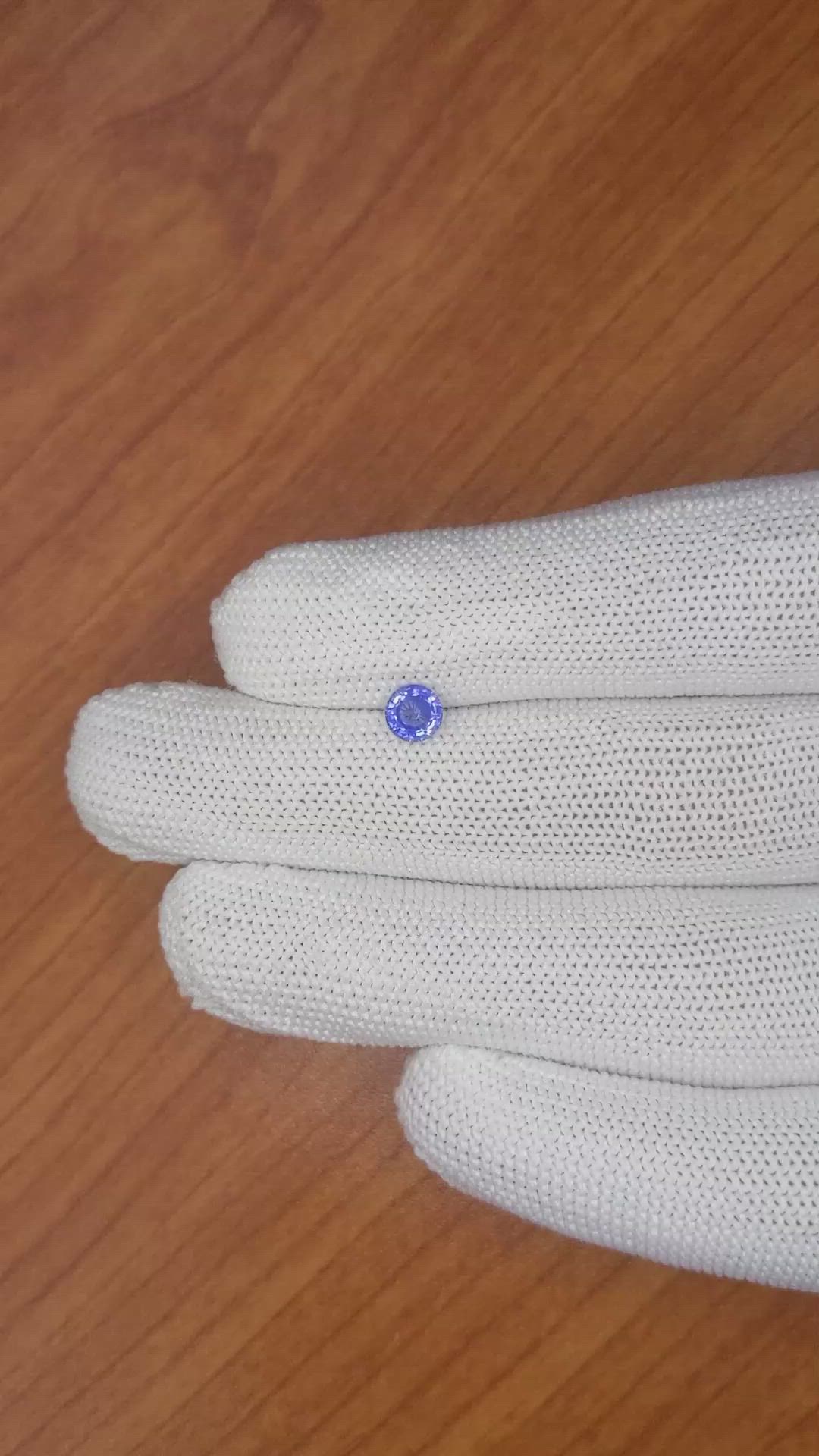 0.63 Ct. Blue Sapphire from Ceylon (Sri Lanka) Size Video