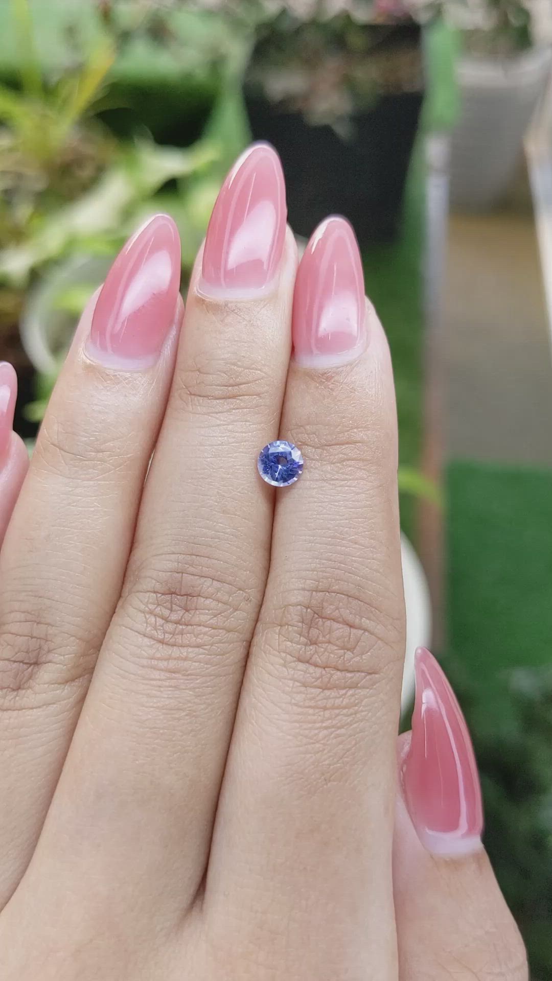0.60 Ct. Blue Sapphire from Ceylon (Sri Lanka) Size Video