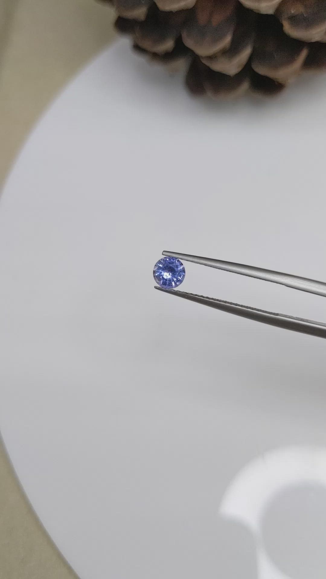 0.60 Ct. Blue Sapphire from Ceylon (Sri Lanka) Size Video