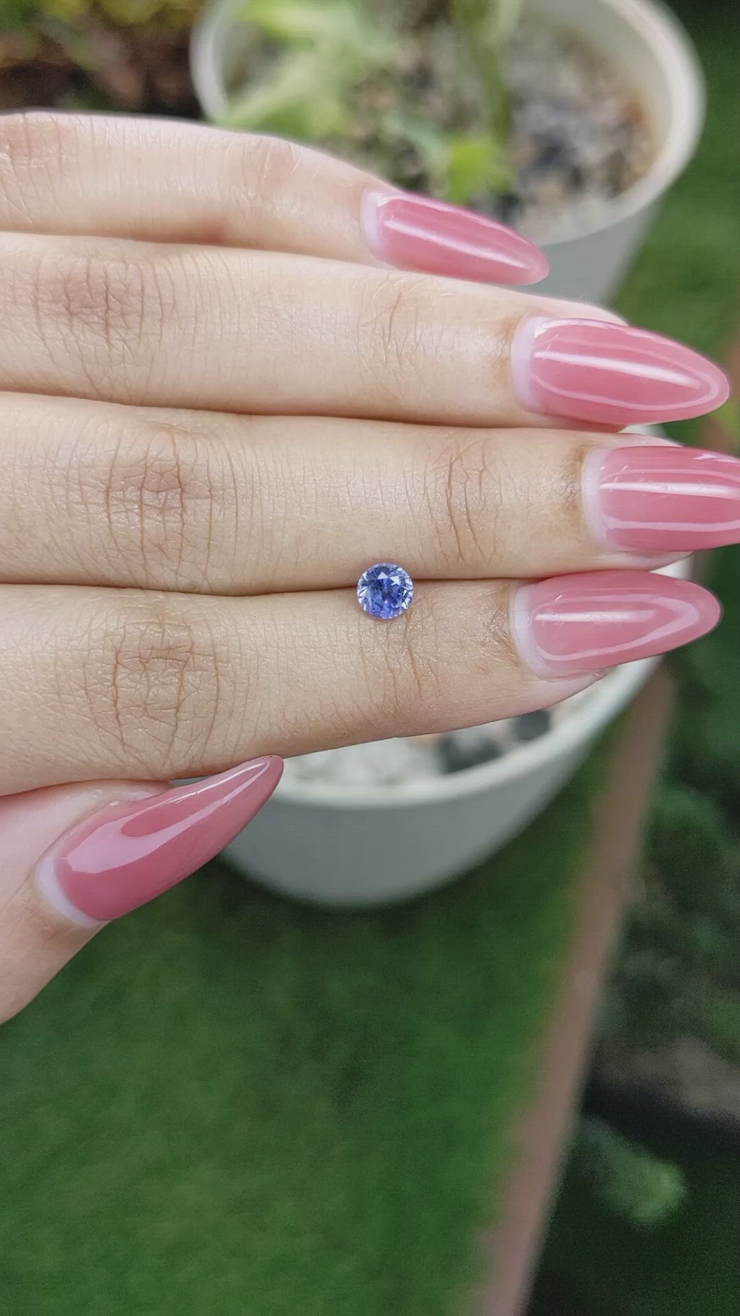 0.70 Ct. Blue Sapphire from Ceylon (Sri Lanka) Size Video