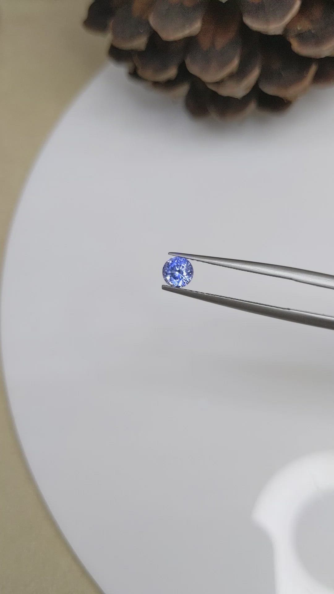 0.70 Ct. Blue Sapphire from Ceylon (Sri Lanka) Size Video