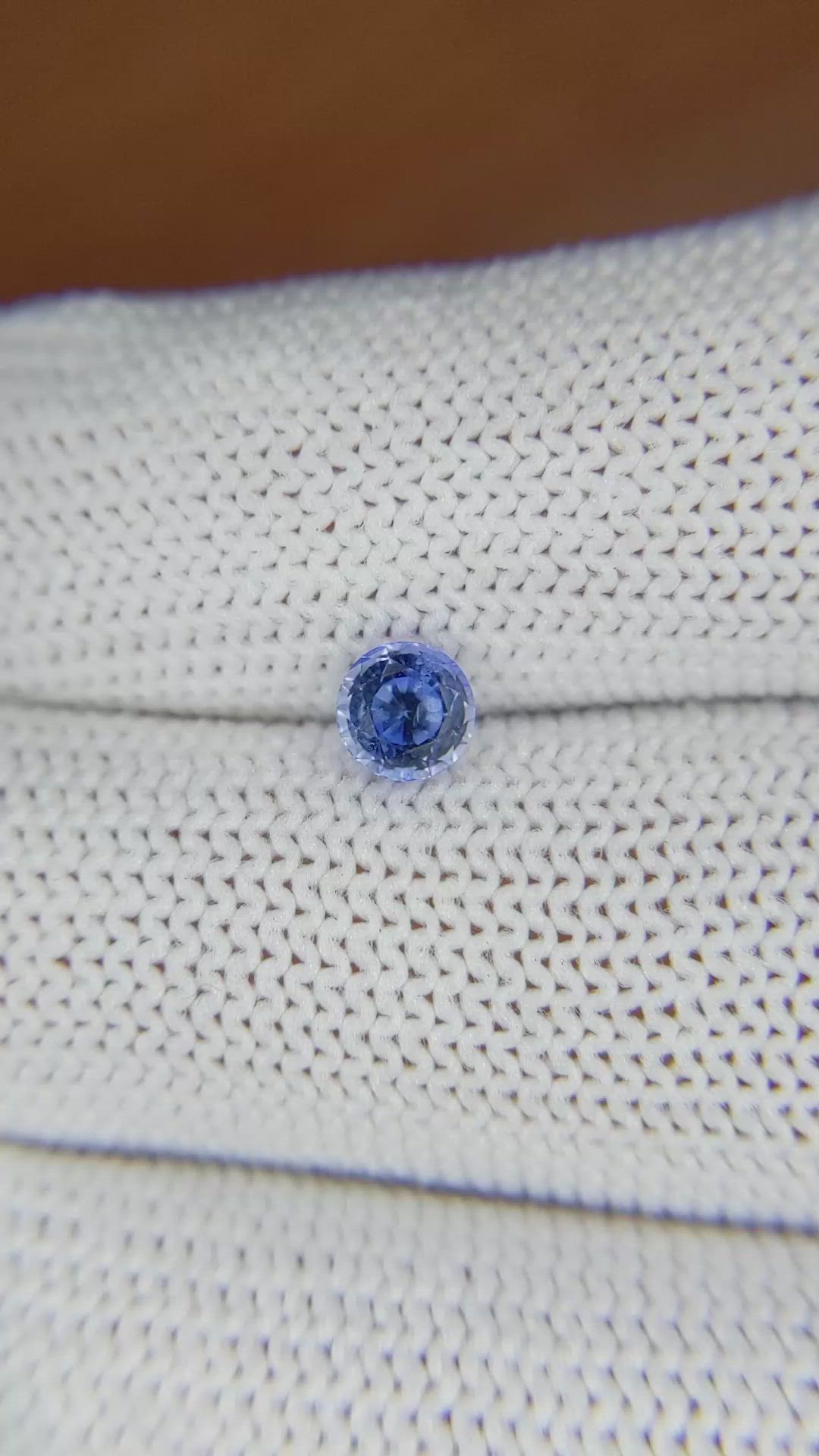 0.70 Ct. Blue Sapphire from Ceylon (Sri Lanka) Size Video