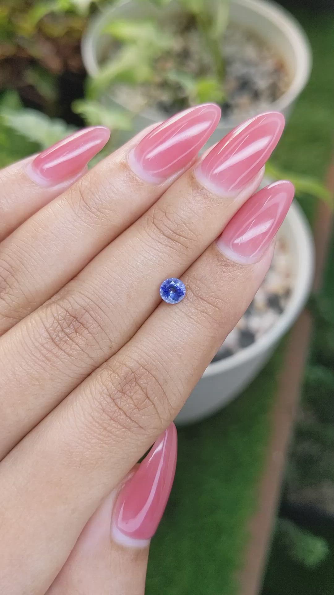 0.50 Ct. Blue Sapphire from Ceylon (Sri Lanka) Size Video
