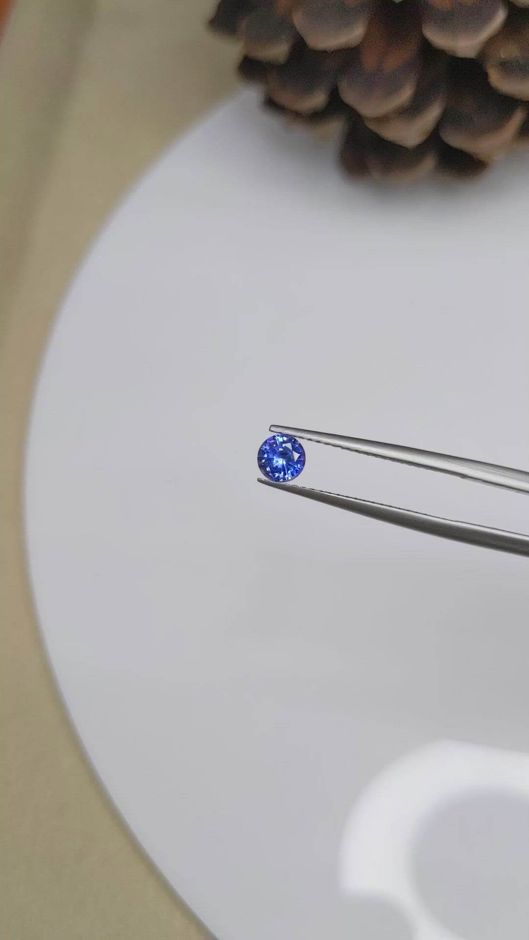 0.52 Ct. Blue Sapphire from Ceylon (Sri Lanka) Size Video