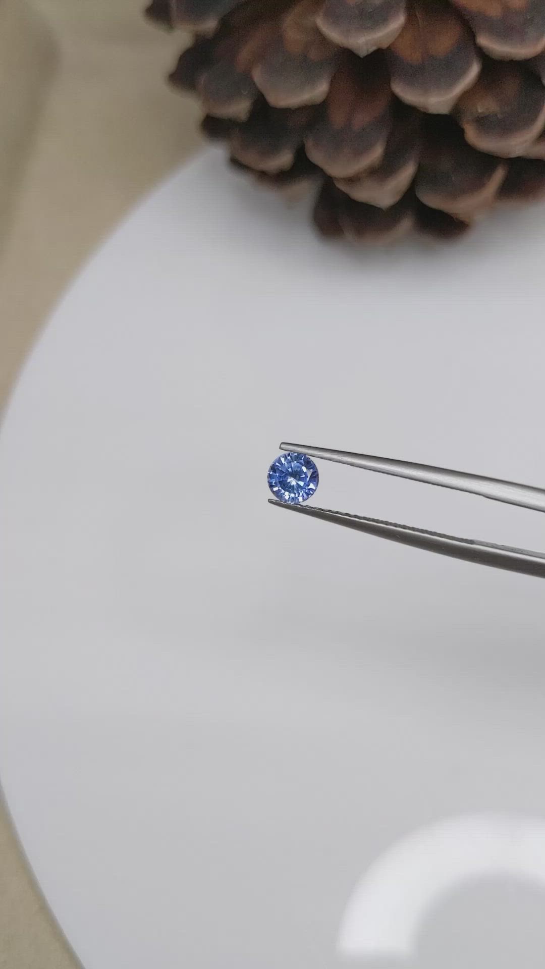 0.64 Ct. Blue Sapphire from Ceylon (Sri Lanka) Size Video