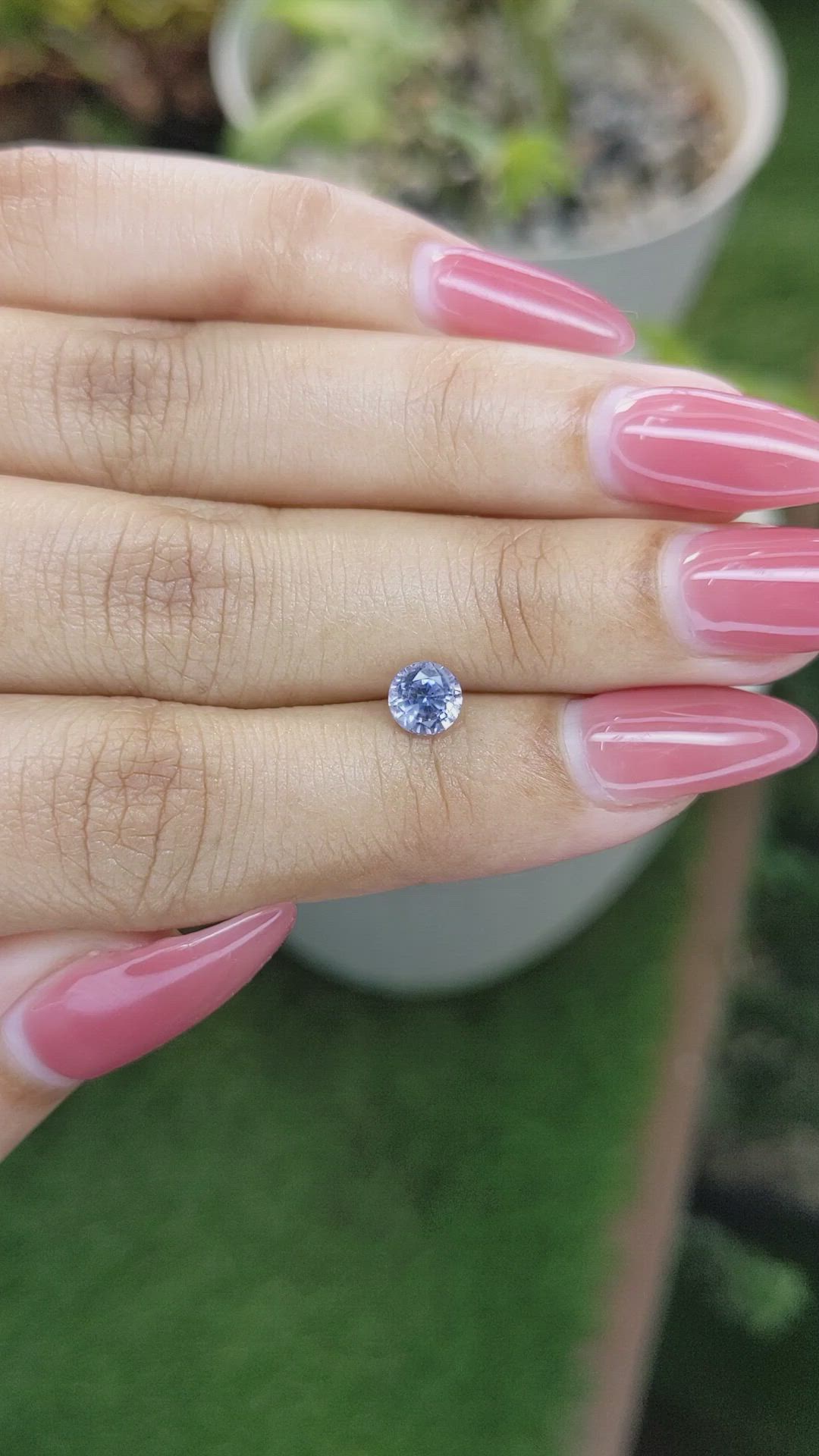 0.88 Ct. Blue Sapphire from Ceylon (Sri Lanka) Size Video