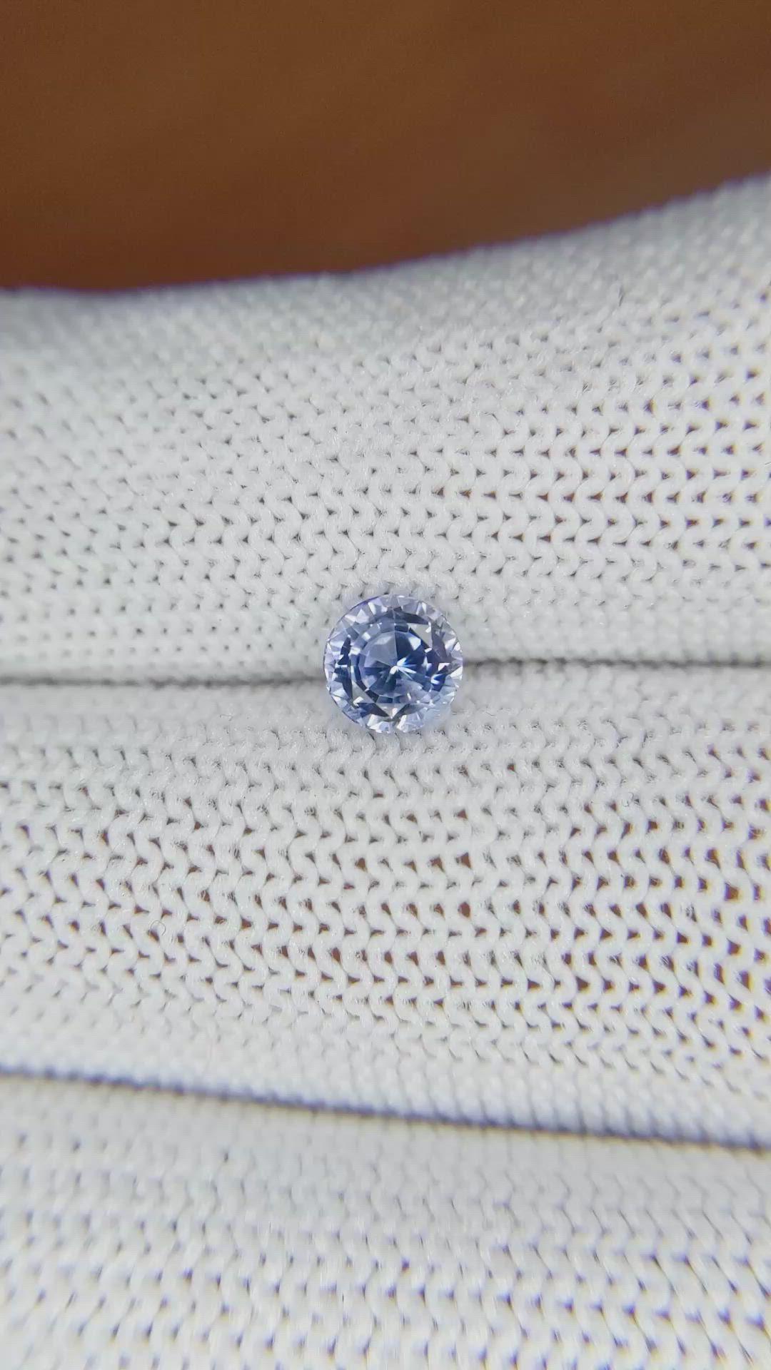 0.88 Ct. Blue Sapphire from Ceylon (Sri Lanka) Size Video