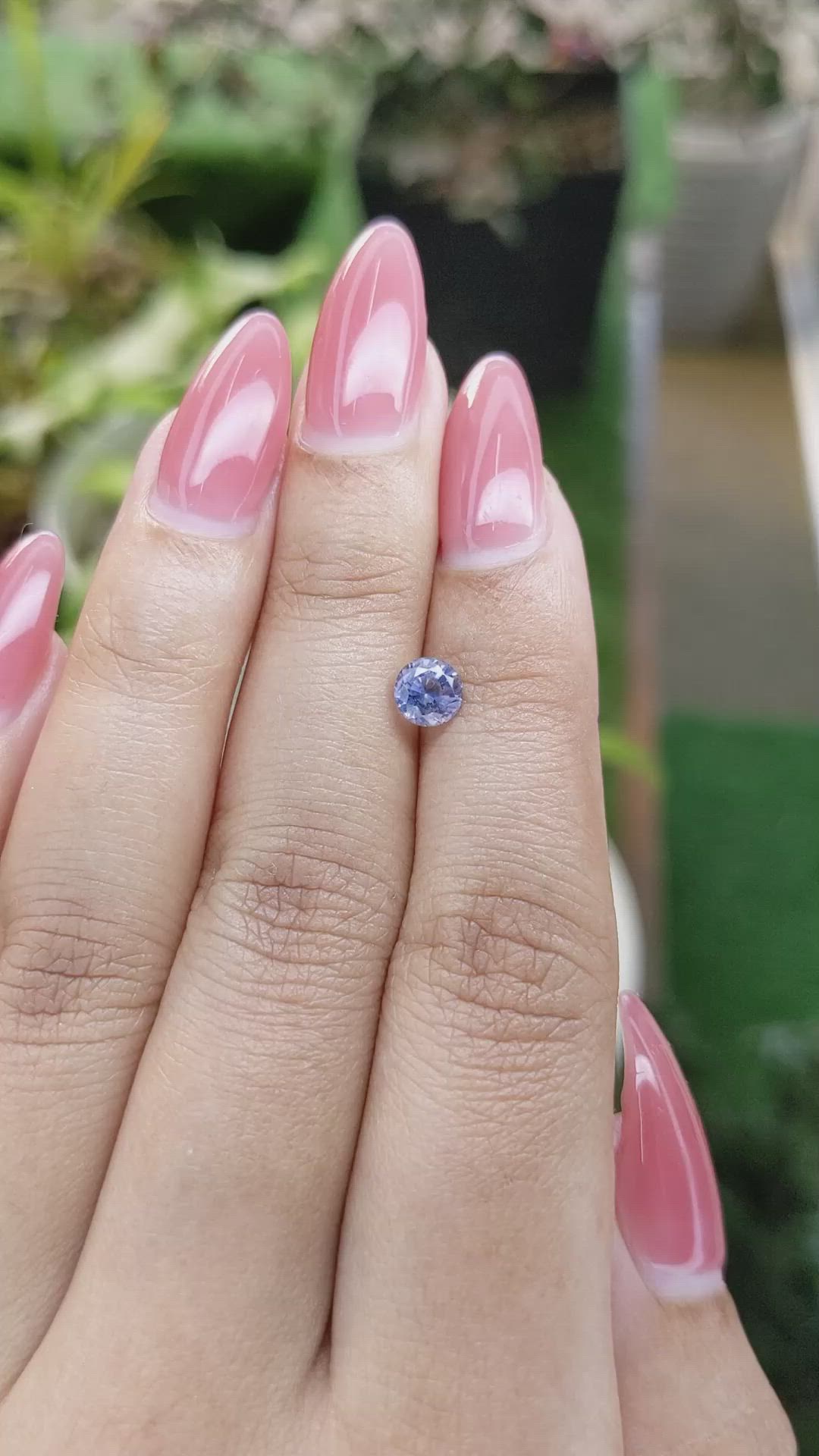 0.88 Ct. Blue Sapphire from Ceylon (Sri Lanka) Size Video