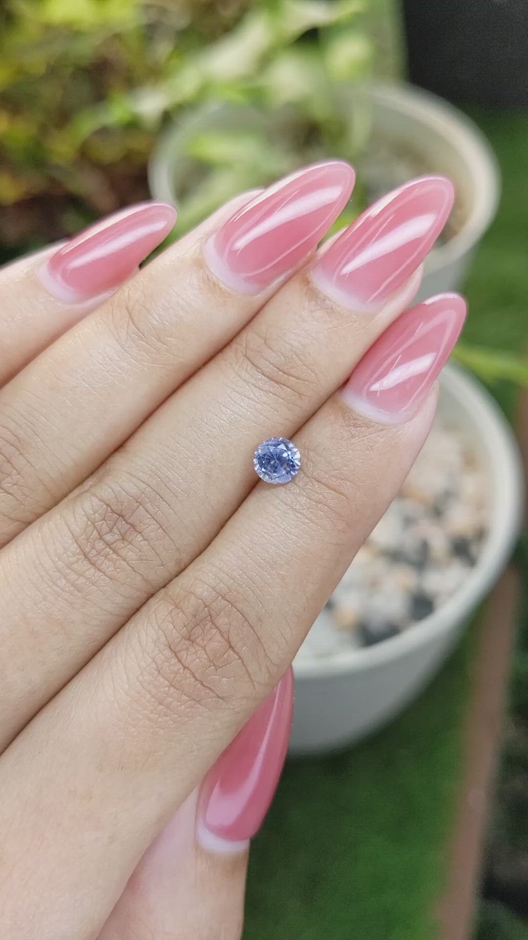 0.88 Ct. Blue Sapphire from Ceylon (Sri Lanka) Size Video