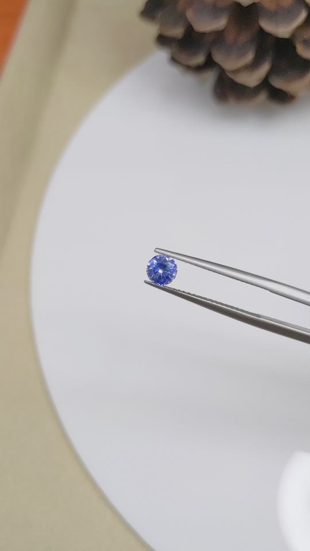 0.72 Ct. Blue Sapphire from Ceylon (Sri Lanka) Size Video