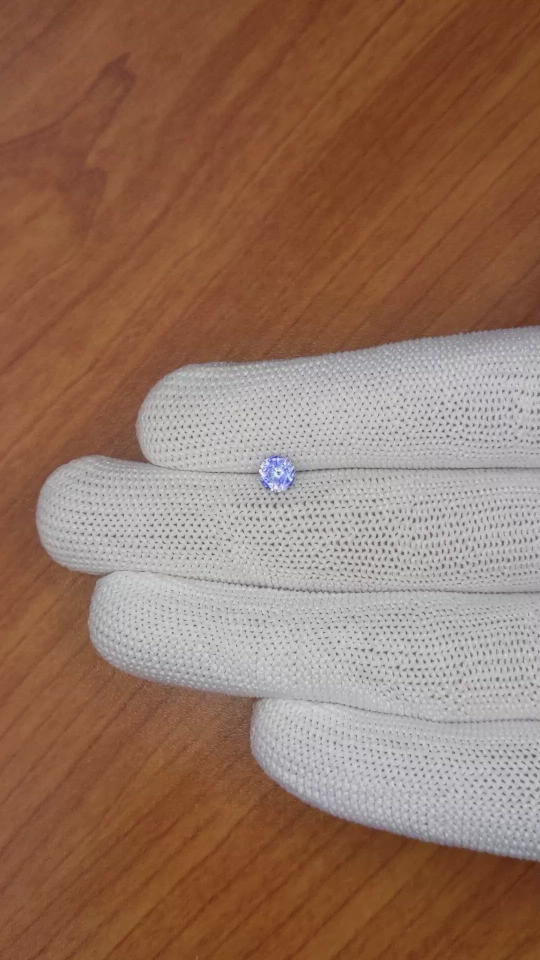 0.72 Ct. Blue Sapphire from Ceylon (Sri Lanka) Size Video
