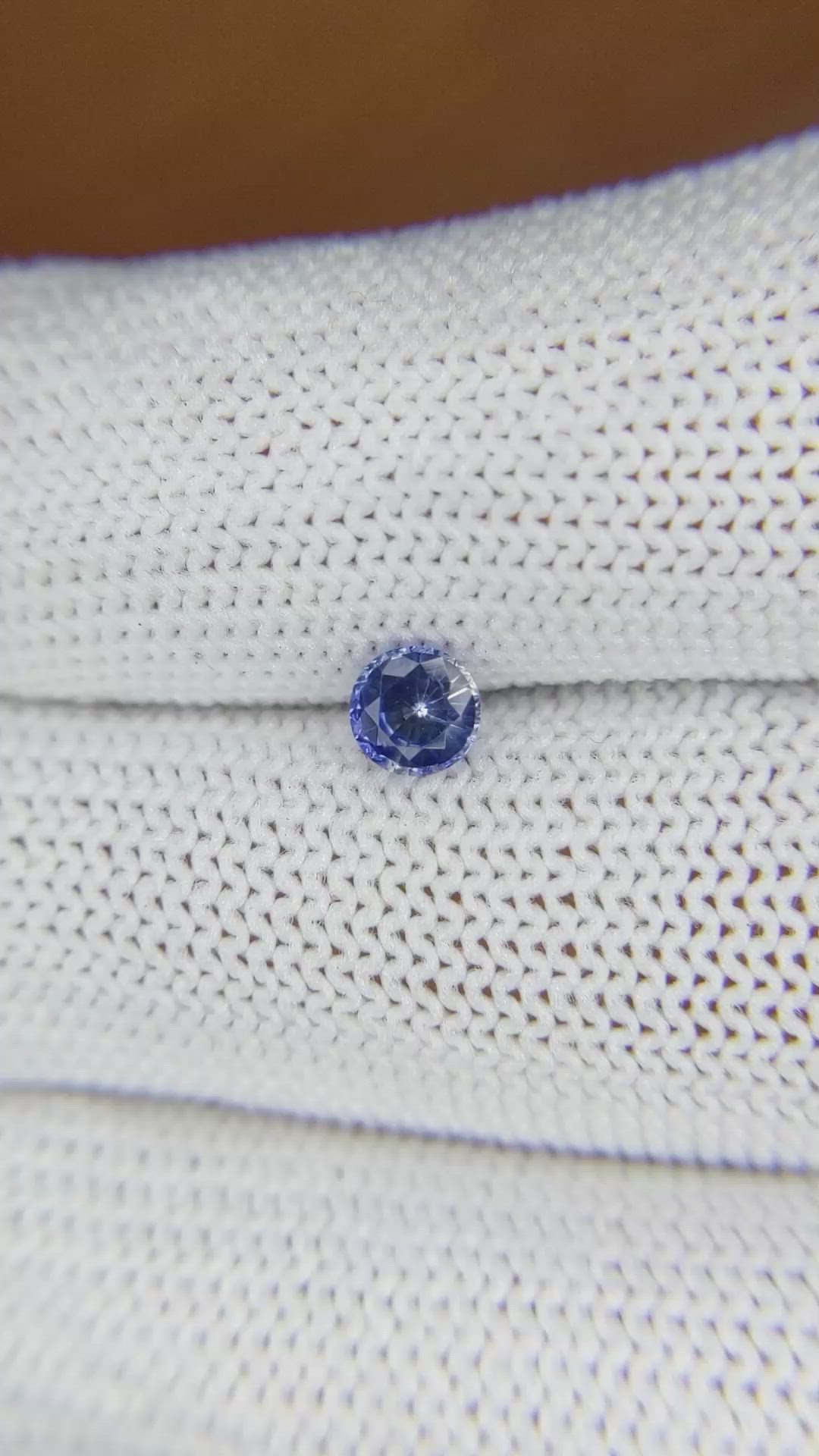 0.52 Ct. Blue Sapphire from Ceylon (Sri Lanka) Size Video