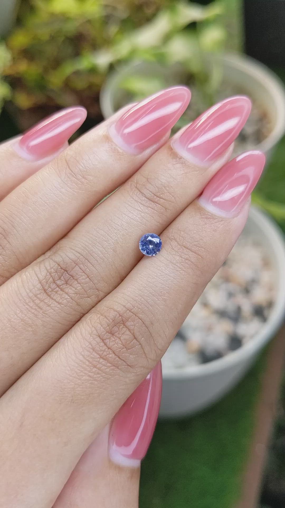 0.52 Ct. Blue Sapphire from Ceylon (Sri Lanka) Size Video