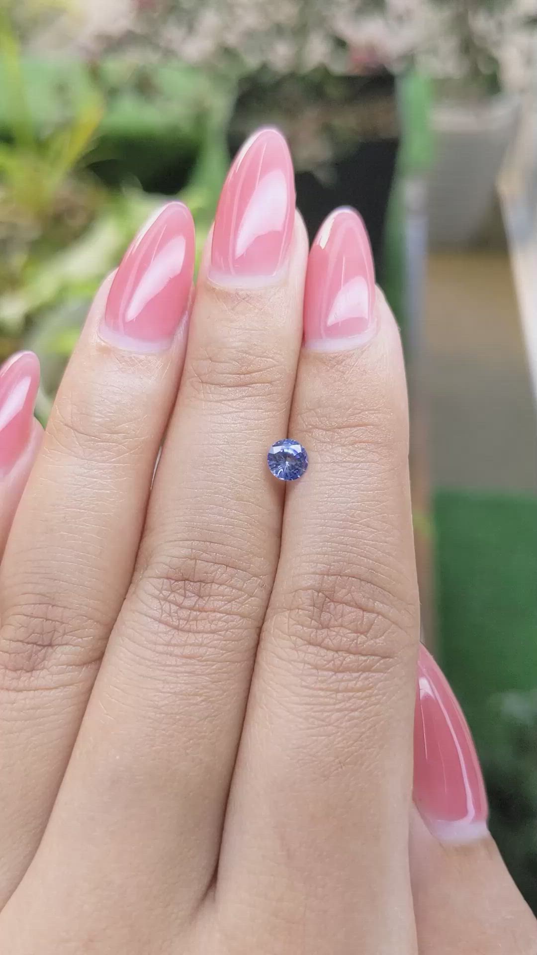 0.52 Ct. Blue Sapphire from Ceylon (Sri Lanka) Size Video